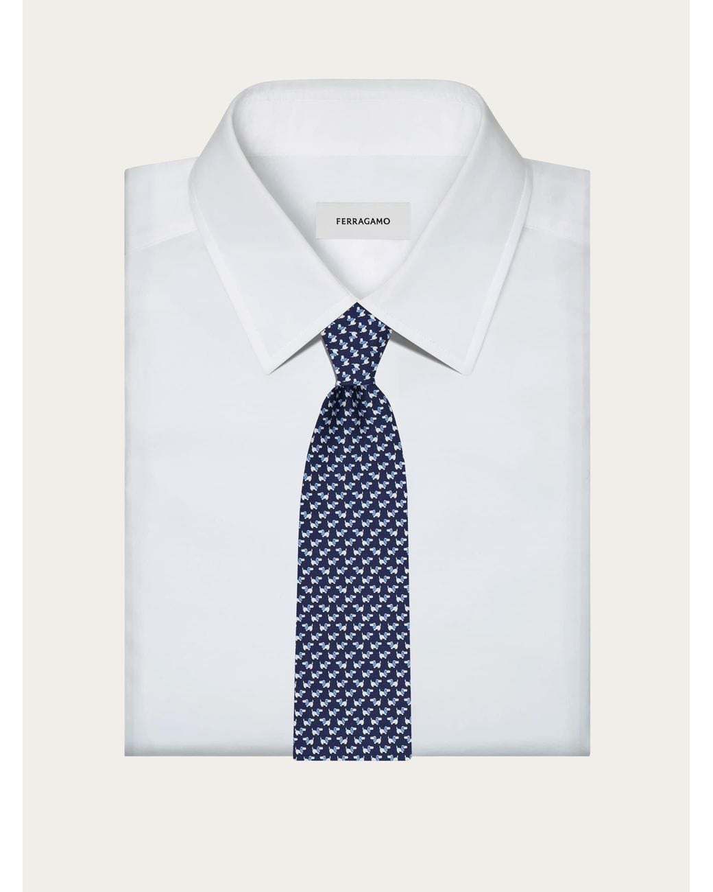 Uomo Cravatta di Ferragamo in Blue da Uomo