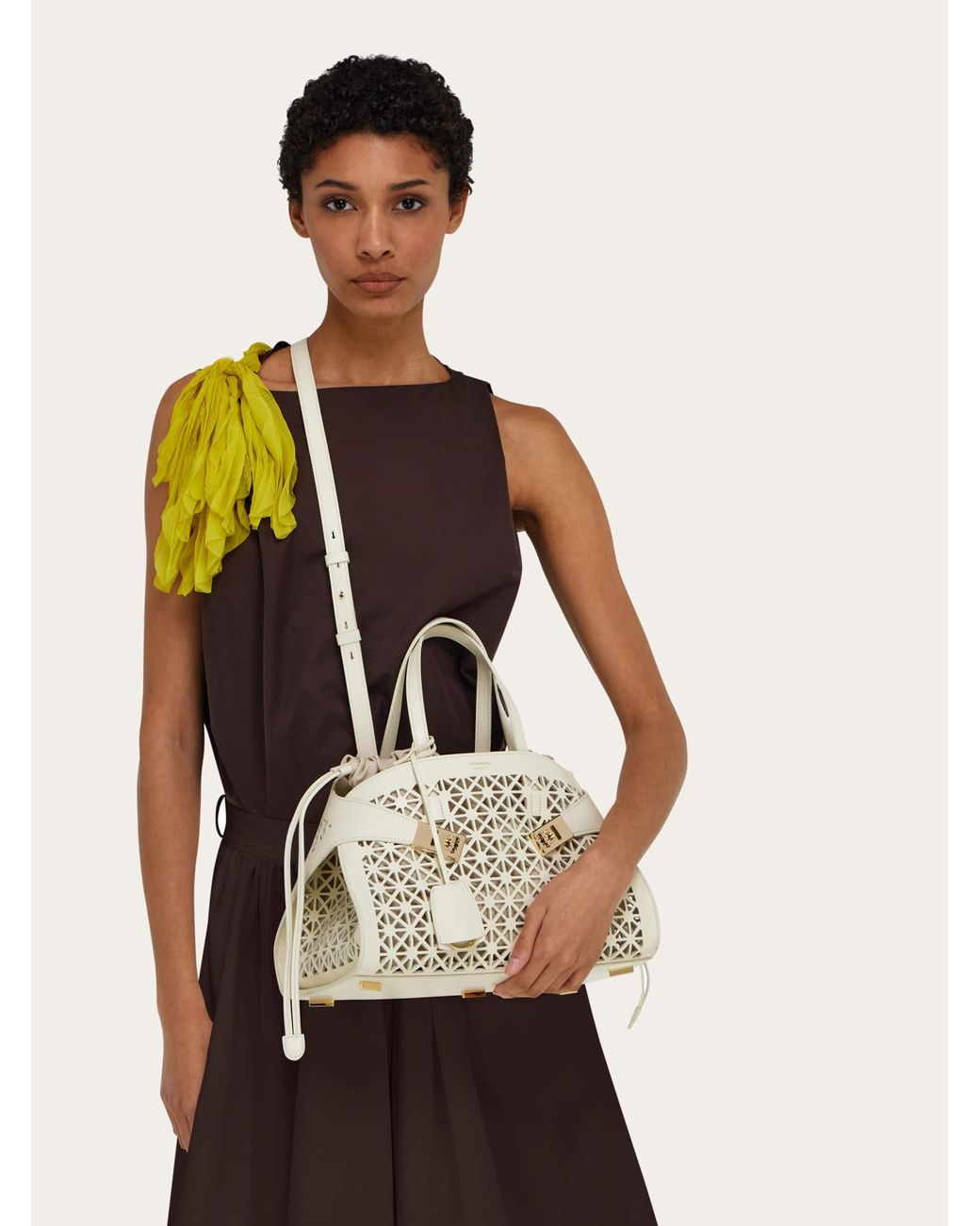 Ferragamo Natural Hug Handbag (M)