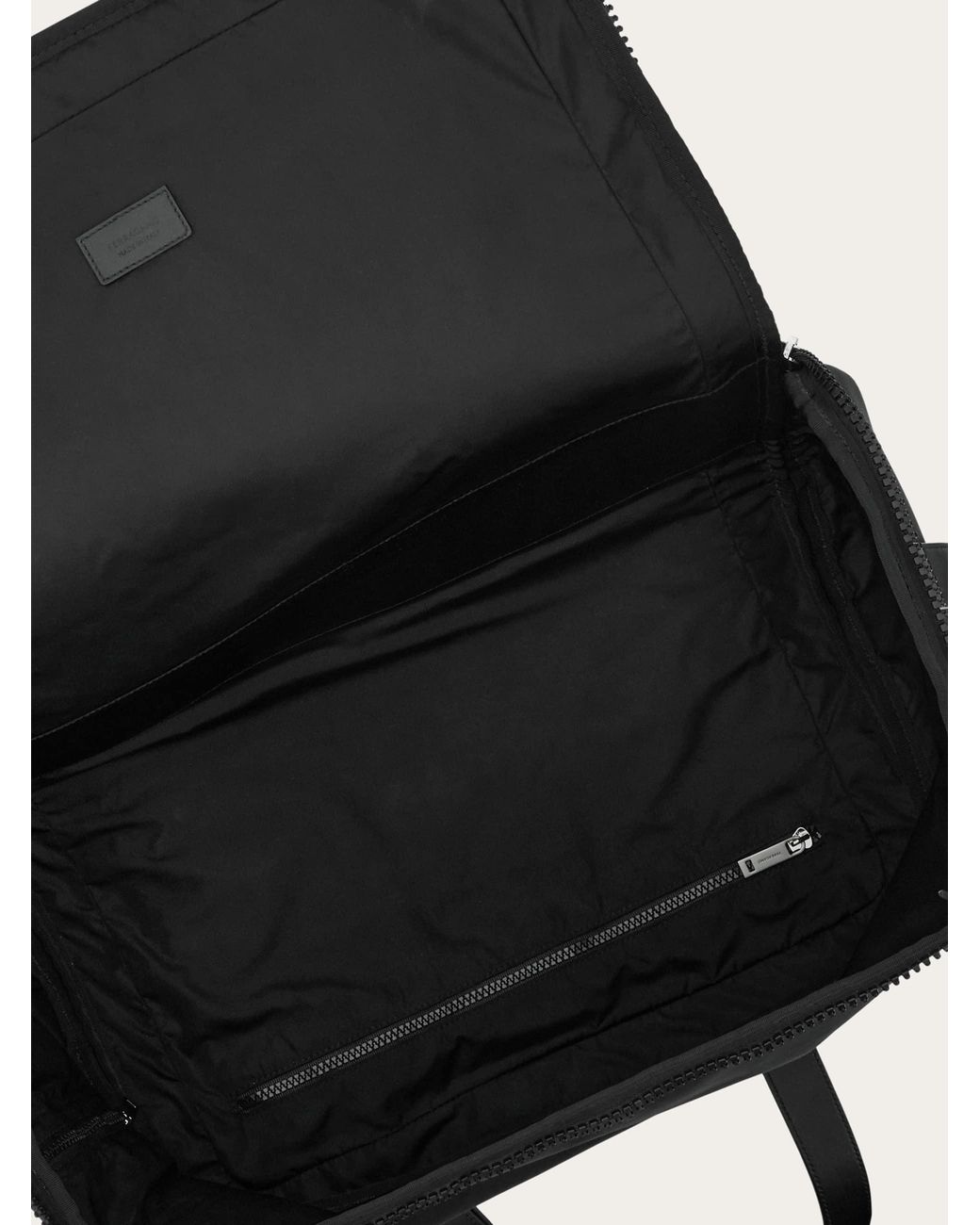 Ferragamo Black Foldable Weekend Bag for men