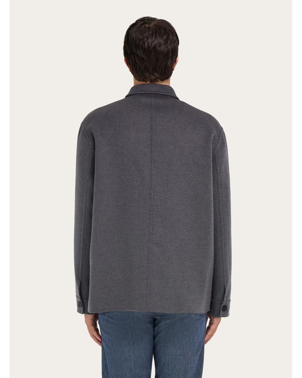 Ferragamo Gray Shirt Jacket for men