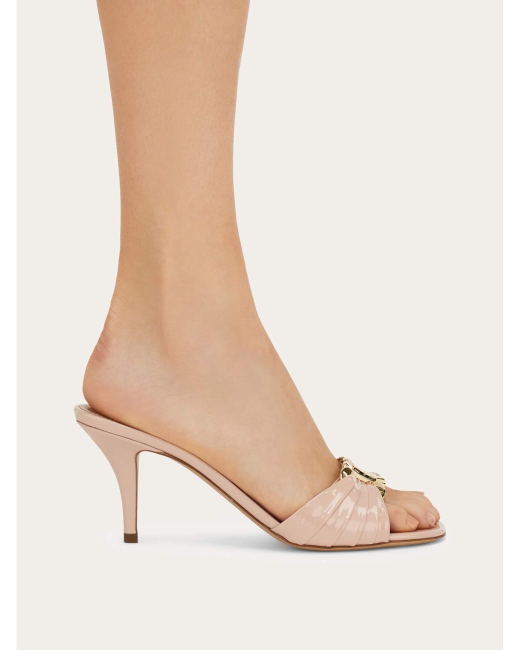 Ferragamo Natural Gancini Ornament Slide .5