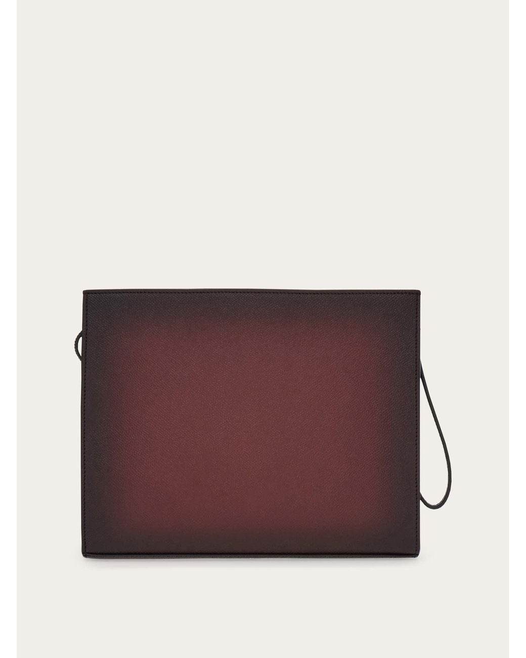 Uomo Pouch Gancini di Ferragamo in Purple da Uomo