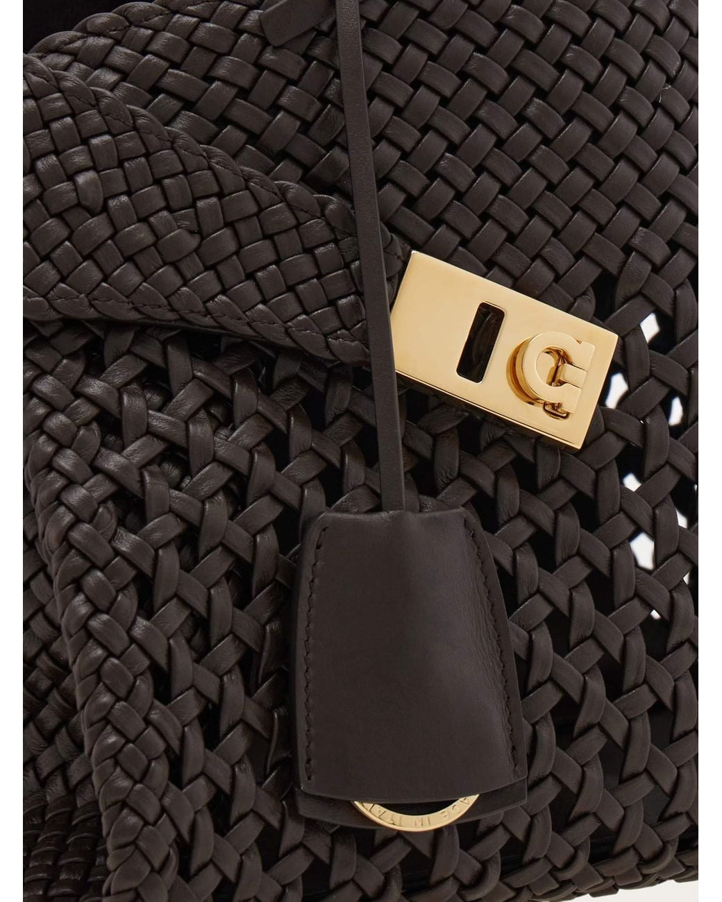 Ferragamo Black Hug Handbag (M)