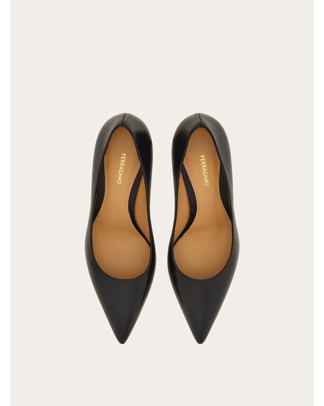Ferragamo Natural Plain Pump