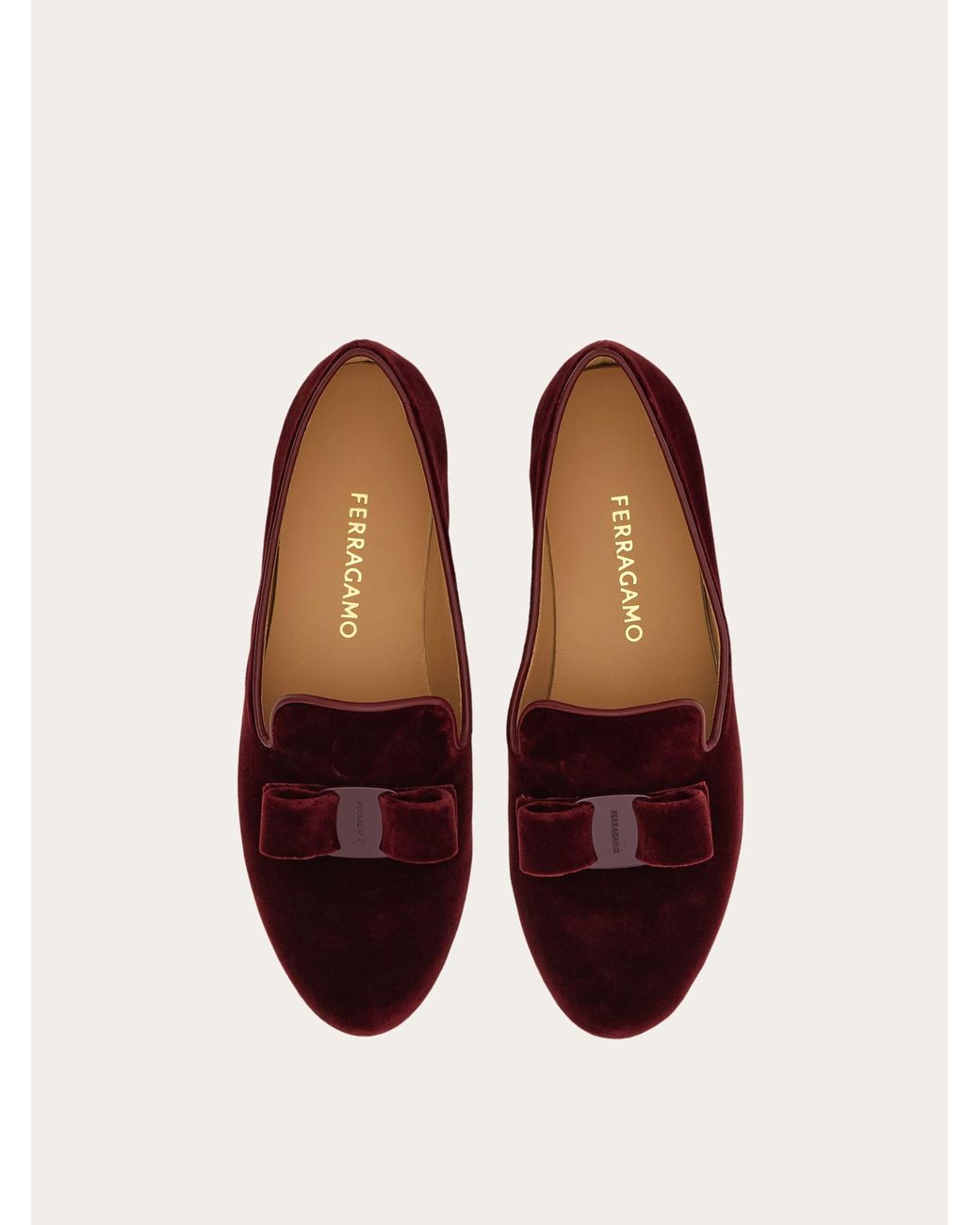 Ferragamo Red Vara Bow Loafer