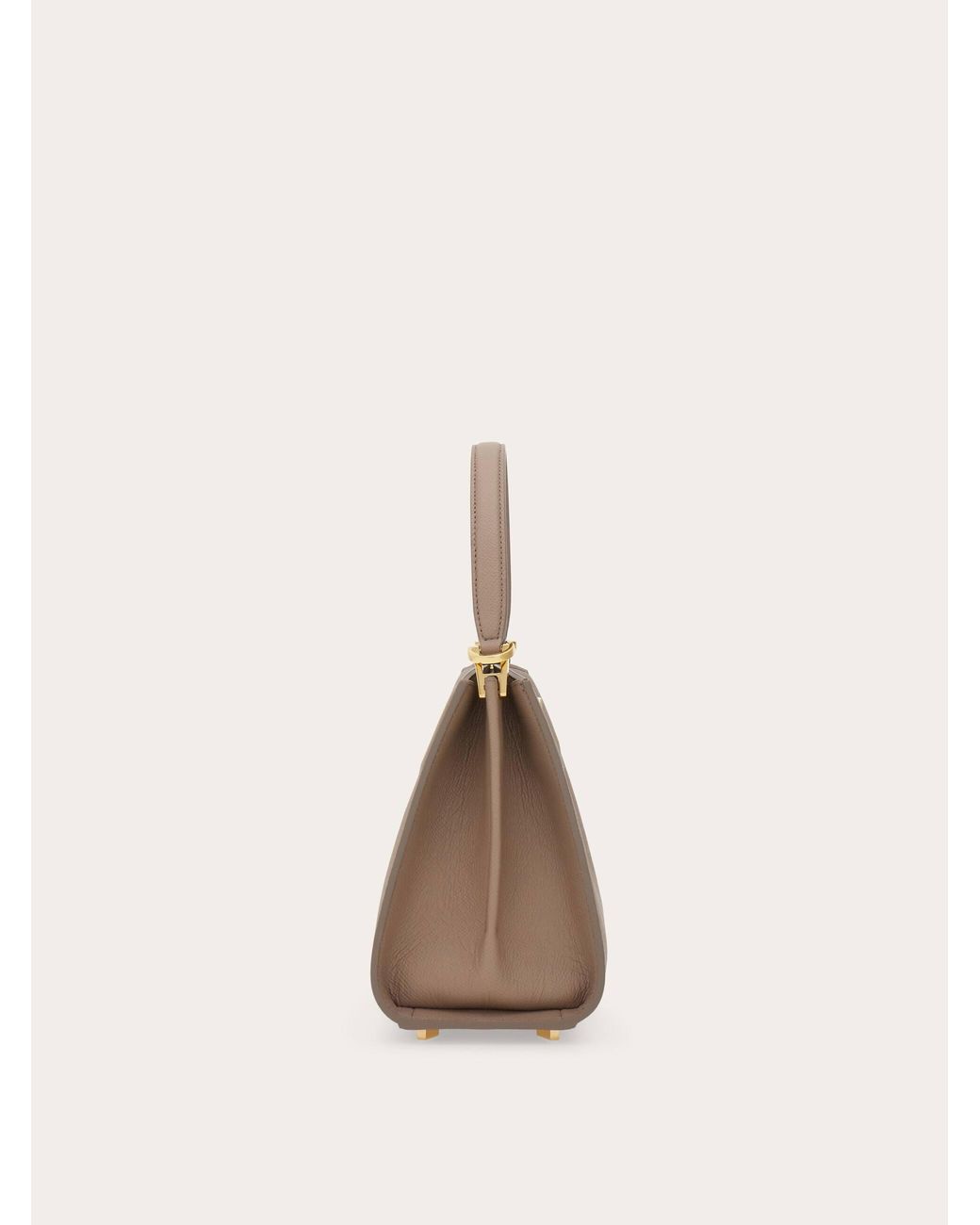 Ferragamo Natural New Studio Box Bag (Xs)
