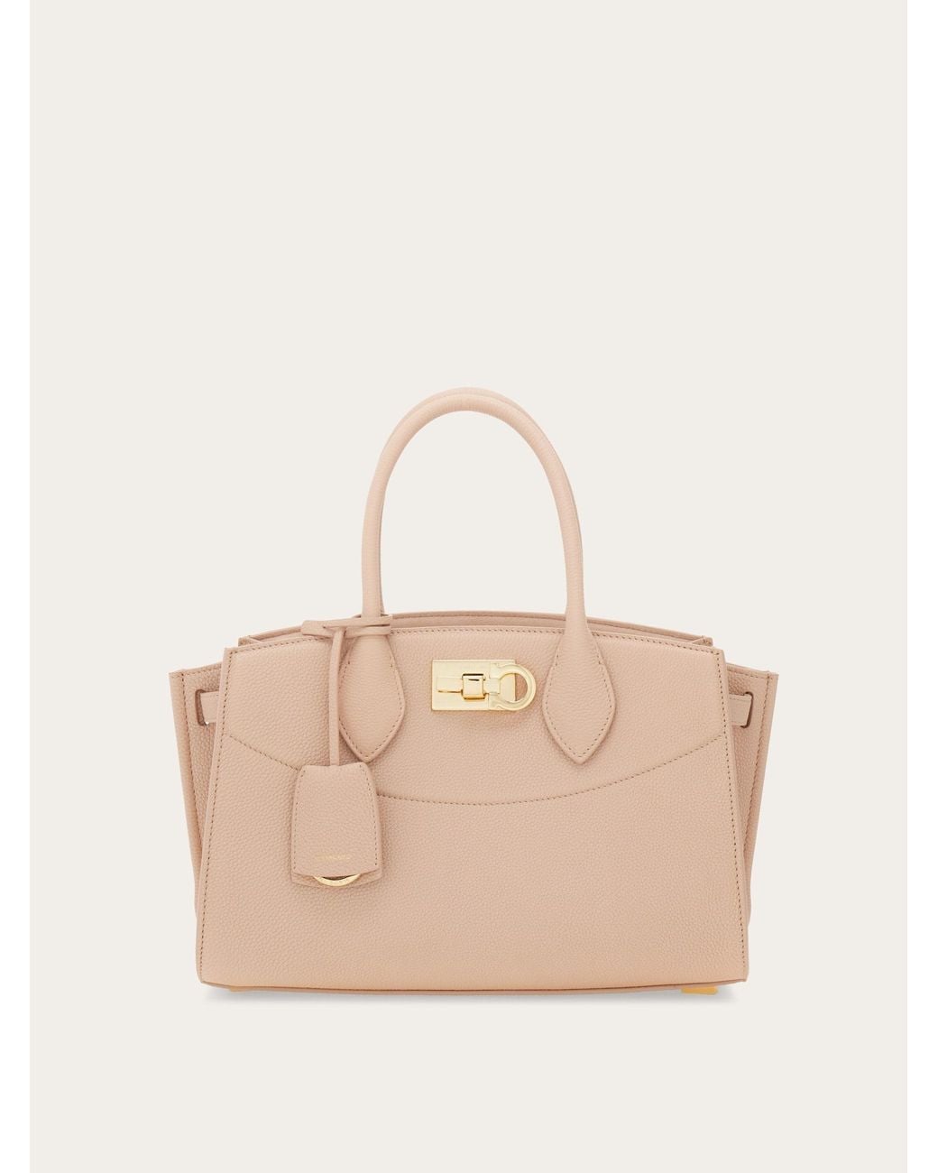 Ferragamo Natural New Studio Soft Bag (M)