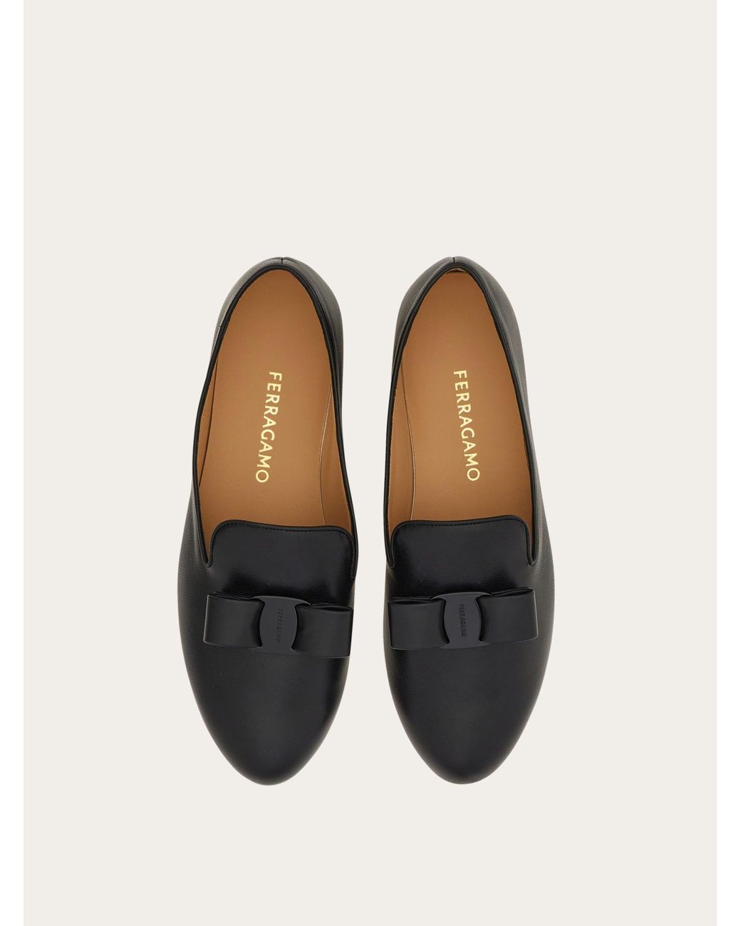 Ferragamo Black Vara Bow Loafer