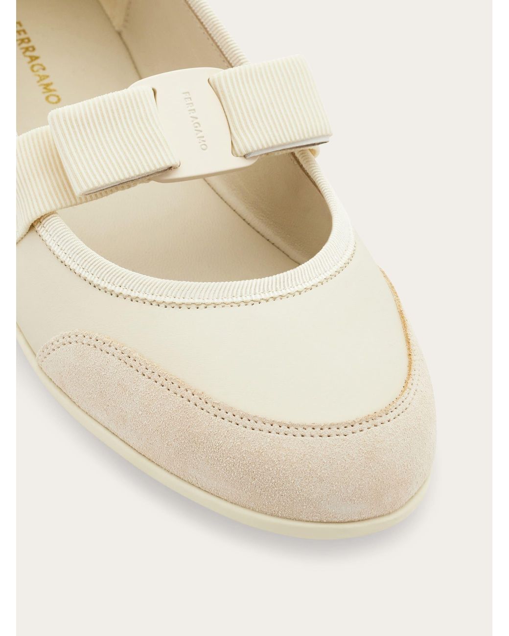 Ferragamo Natural Sporty Ballet Flat