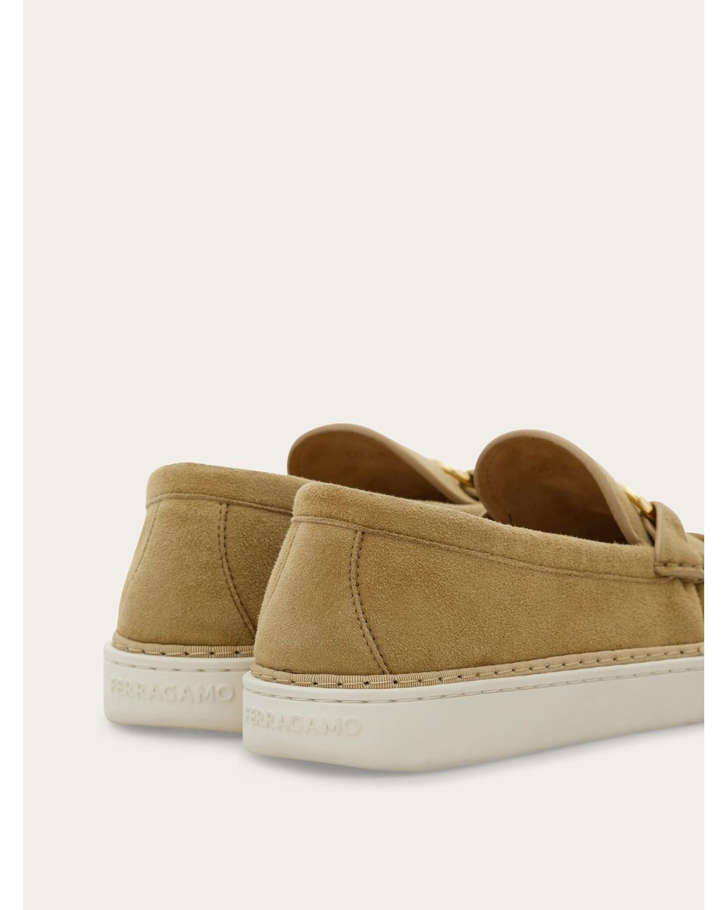 Ferragamo Natural Gancini Ornament Loafer .5