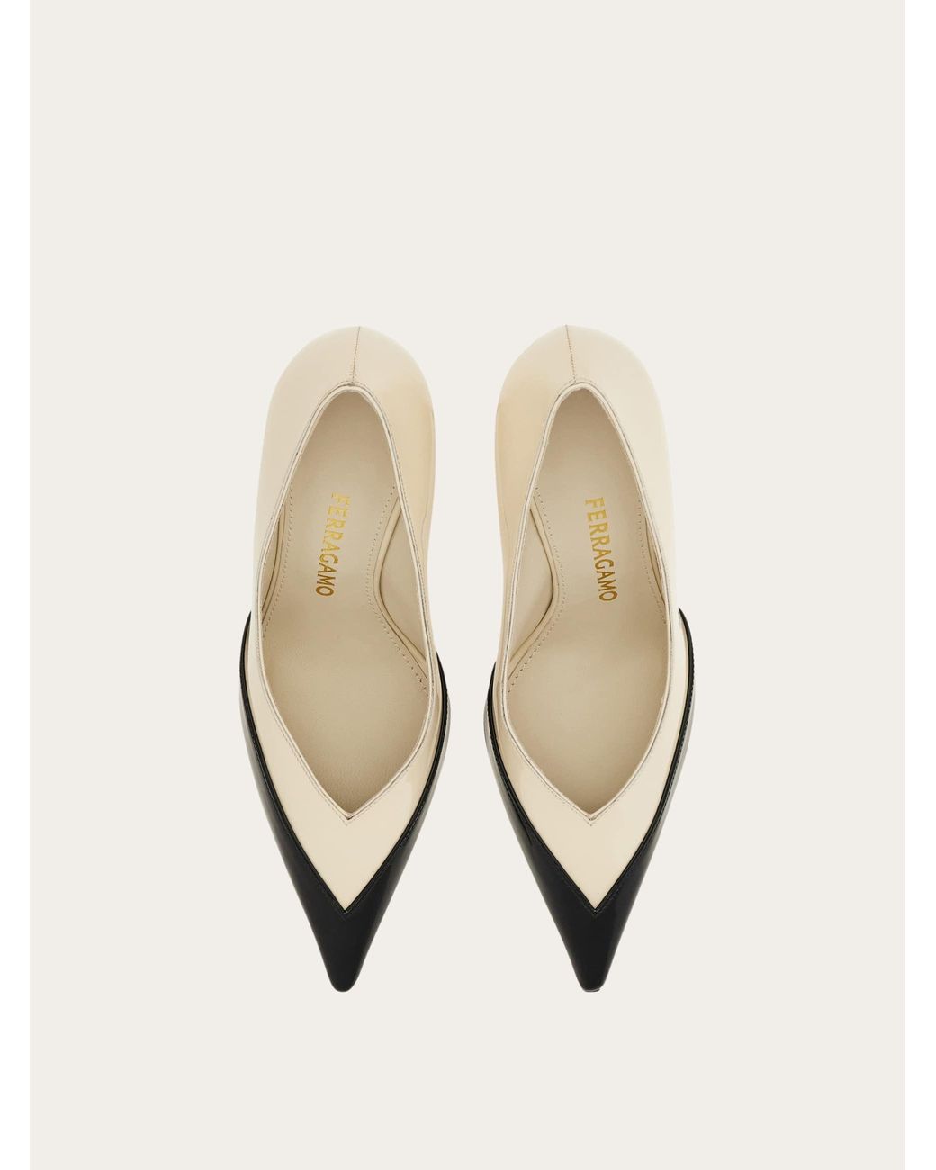 Ferragamo Natural Bicolor Pump .5