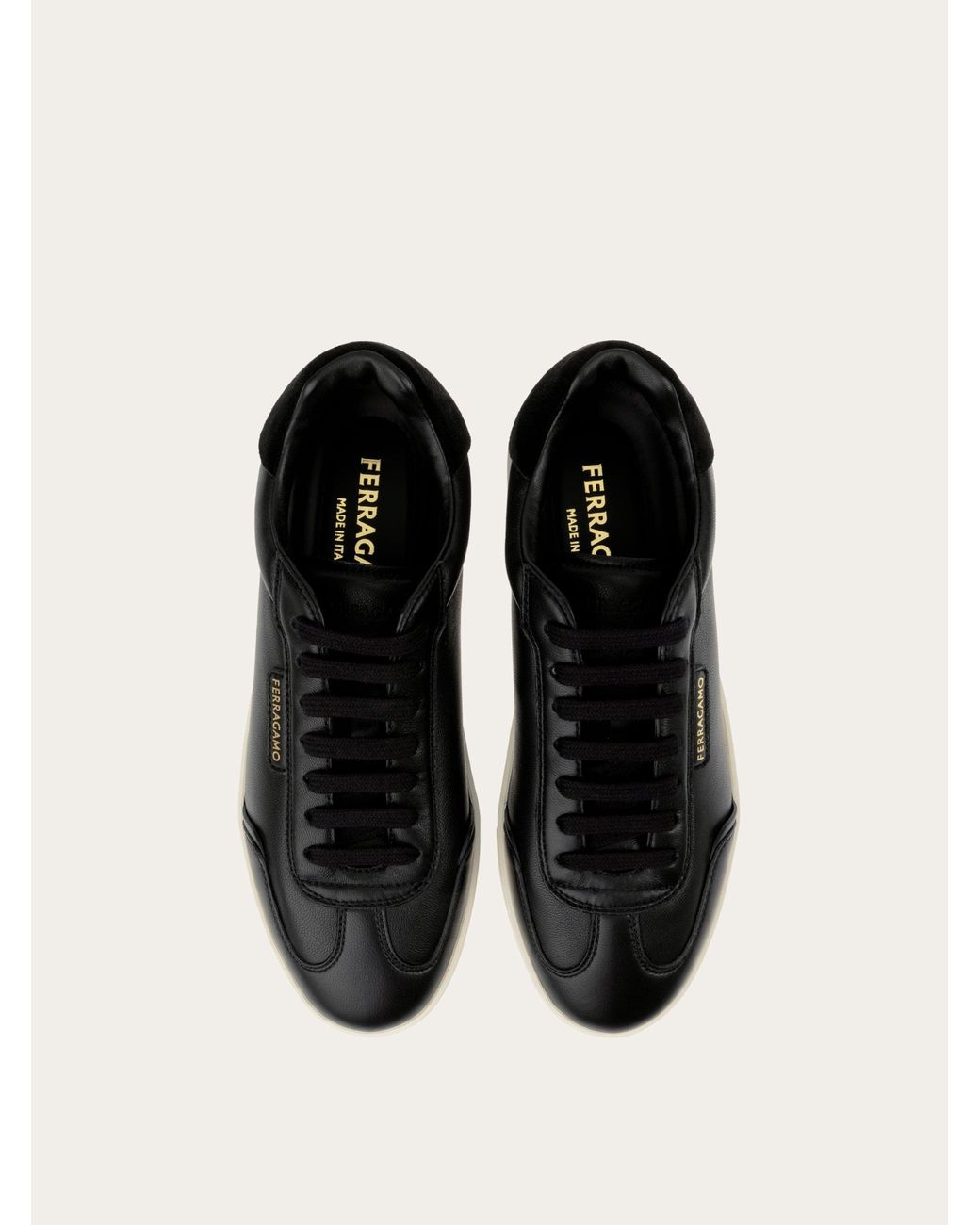 Ferragamo Black Low-Top Sneaker