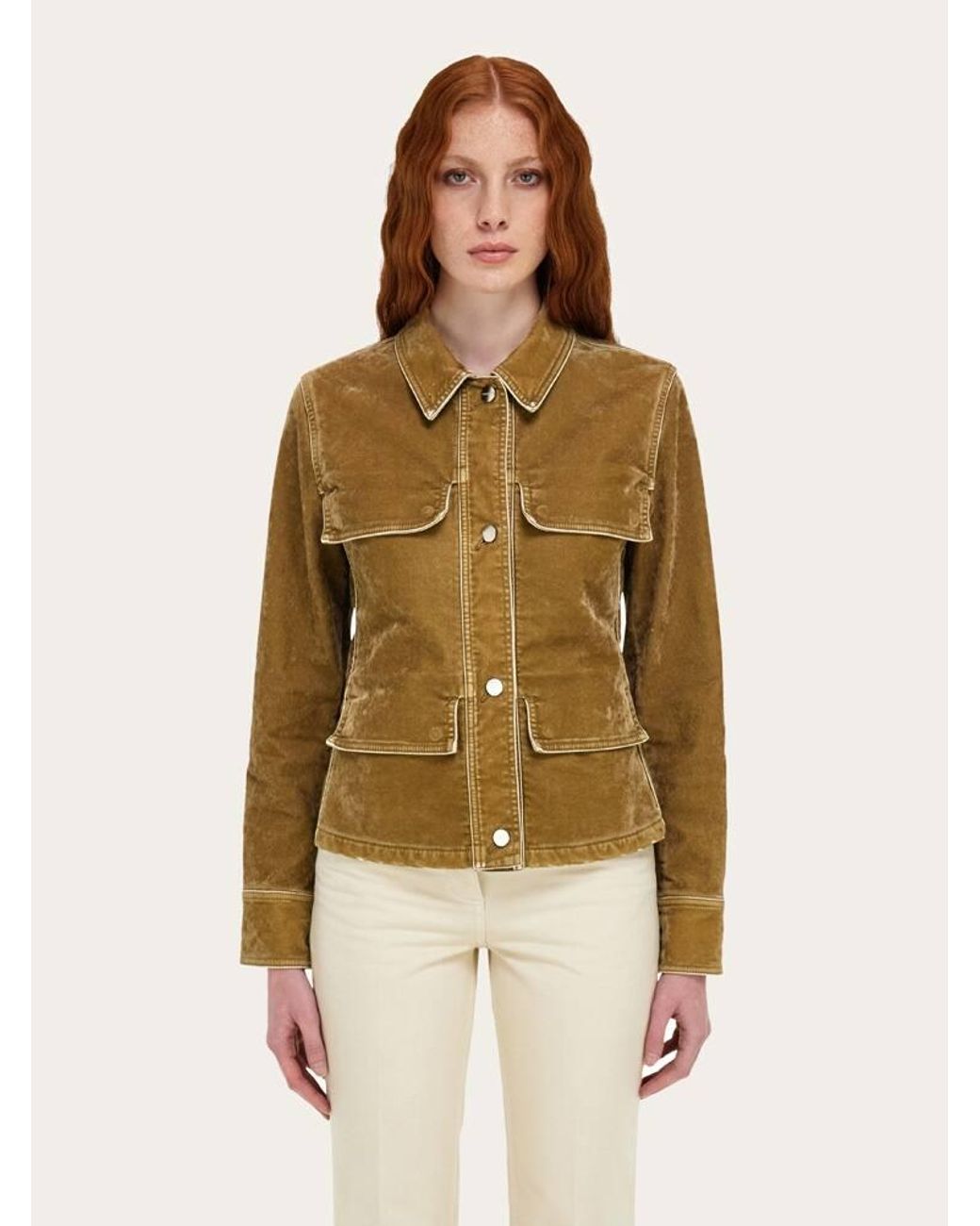 Ferragamo Natural Damen Work Jacket