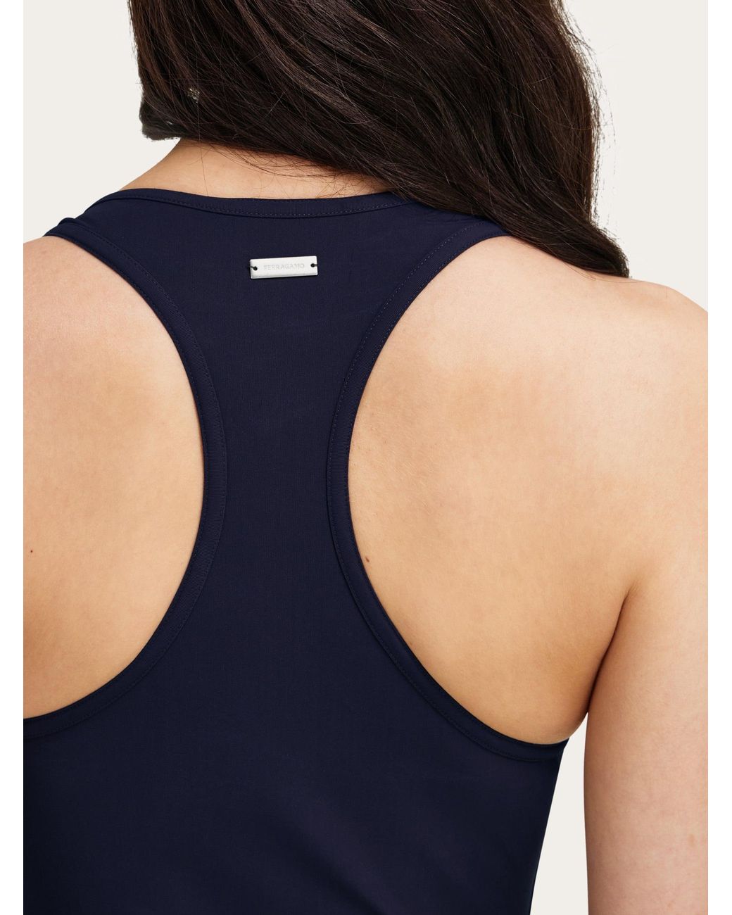 Ferragamo Blue Gancini Full Swimsuit