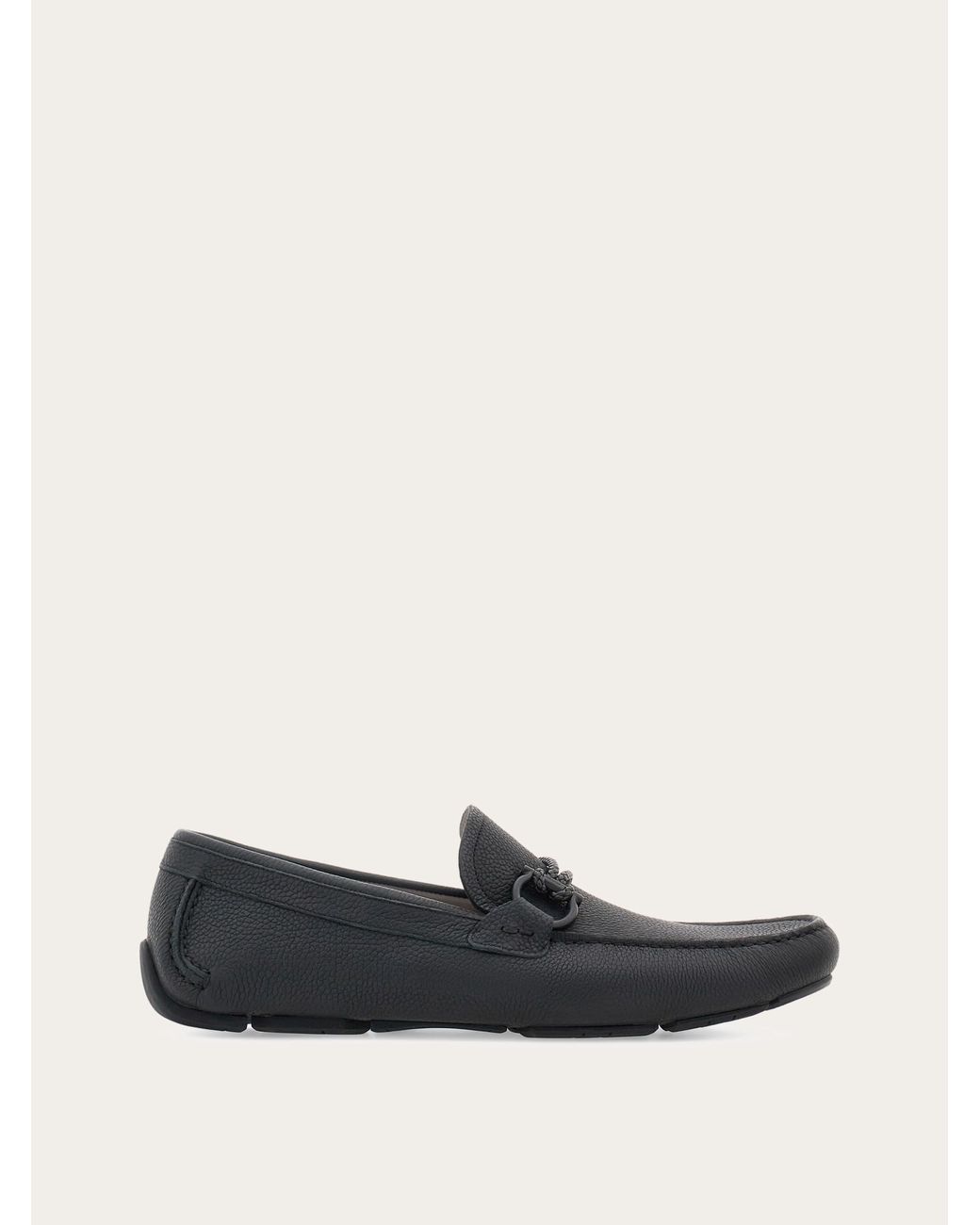 Ferragamo Herren Driver Mokassin Mit Gancini-Element Größe in Black für Herren