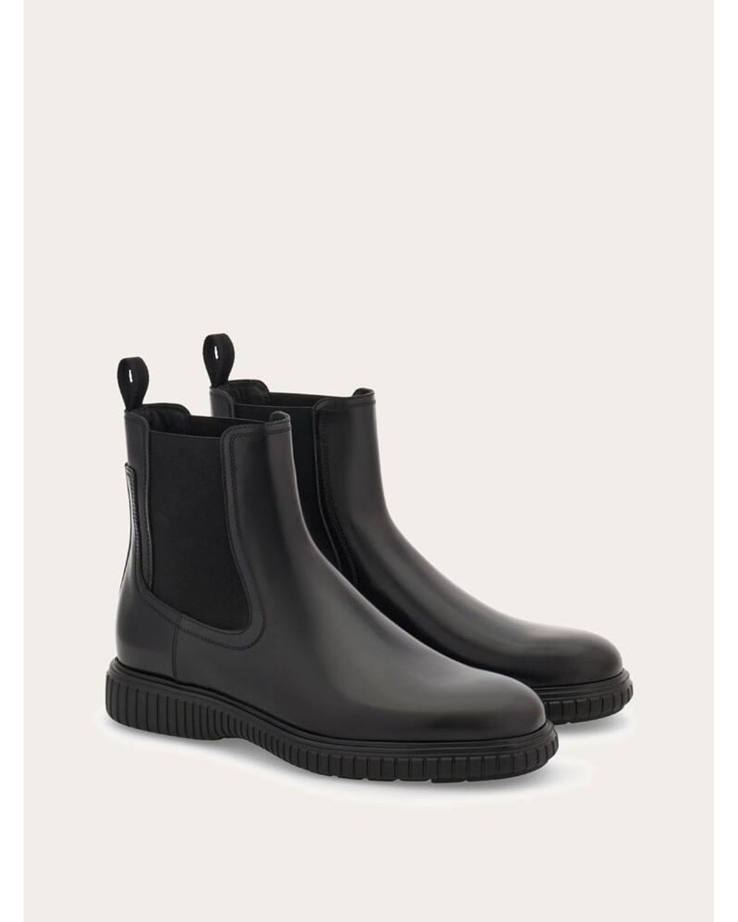Ferragamo Black Chelsea Boot for men