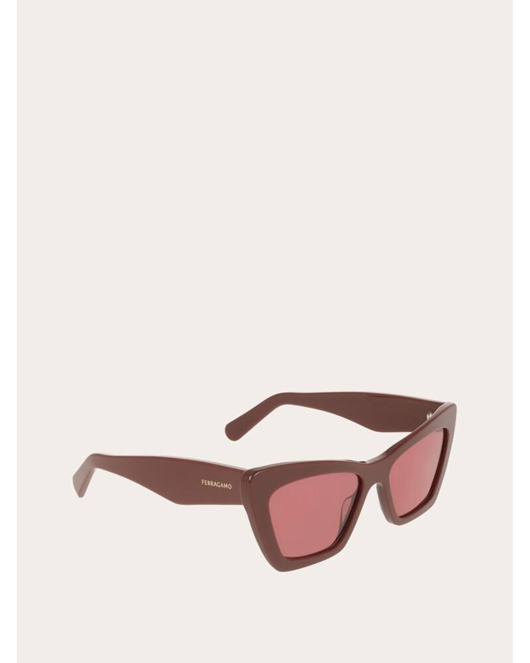 Ferragamo Pink Butterfly Frame Sunglasses