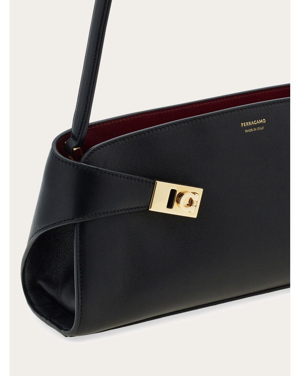 Ferragamo Black Hug East-West Shoulder Bag