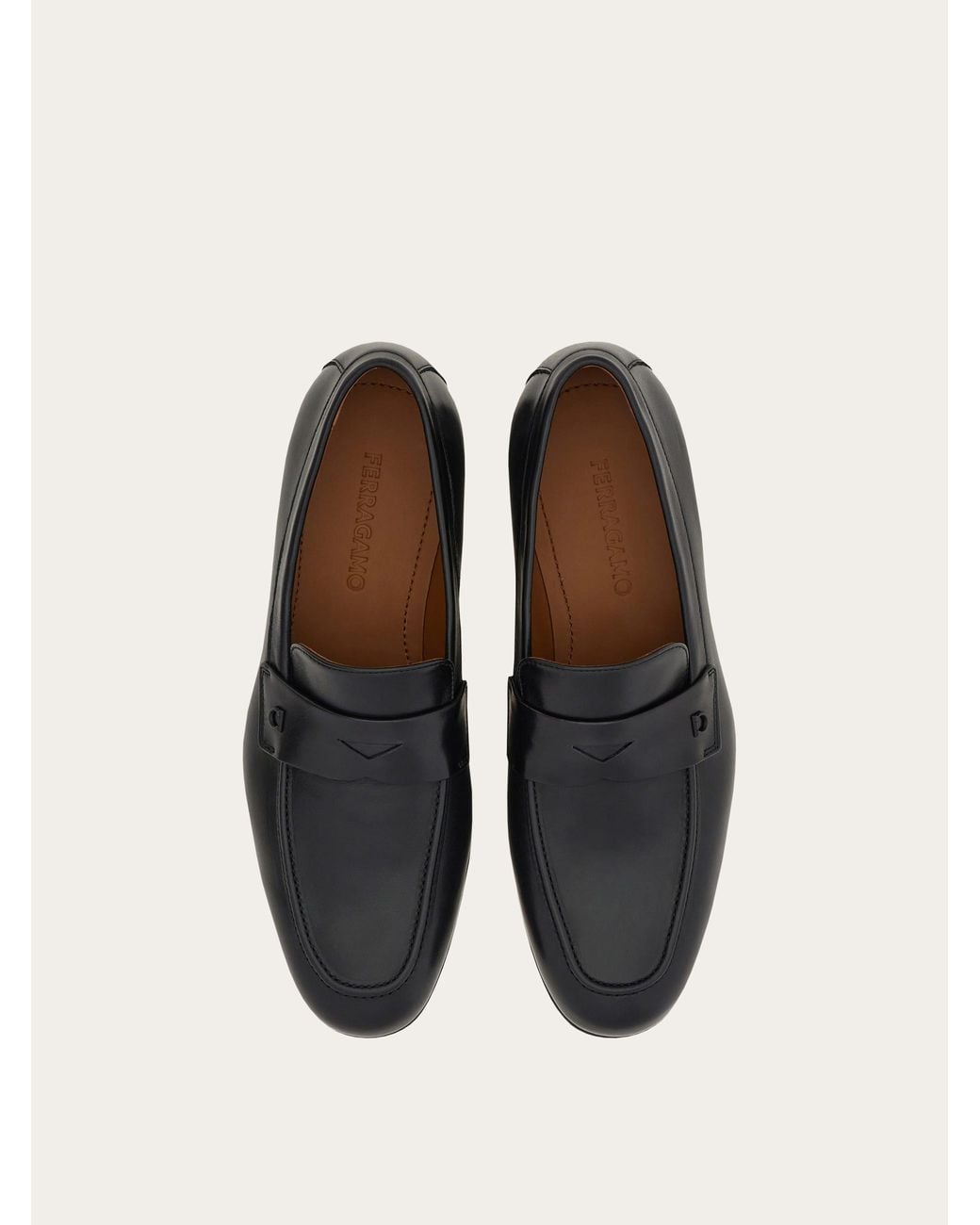 Ferragamo White Penny Loafer for men