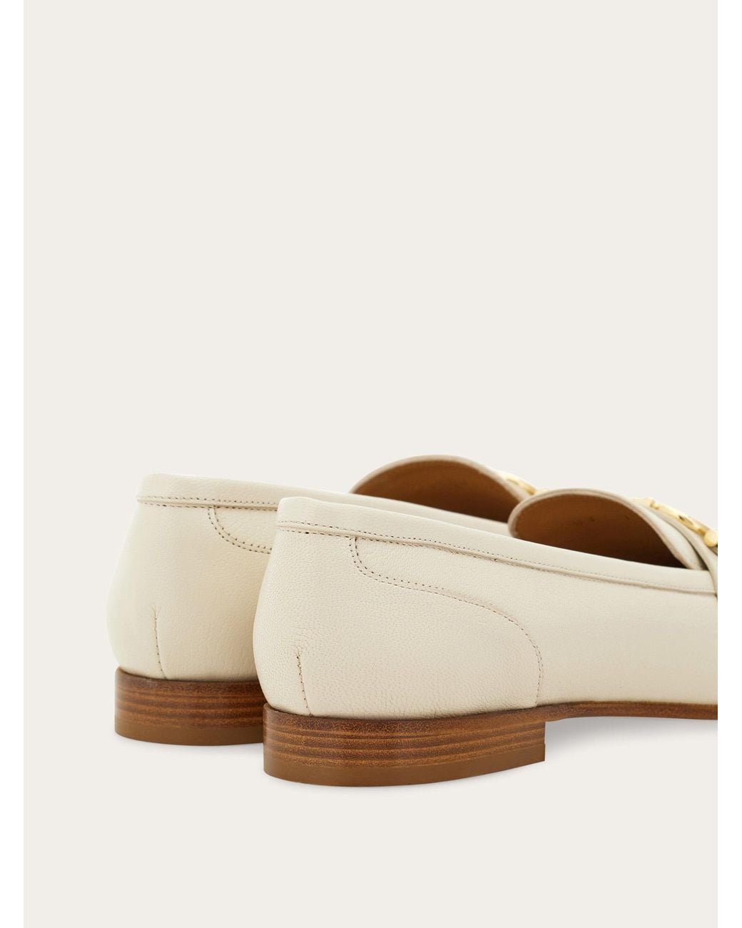 Ferragamo Natural Gancini Ornament Moccasin .5
