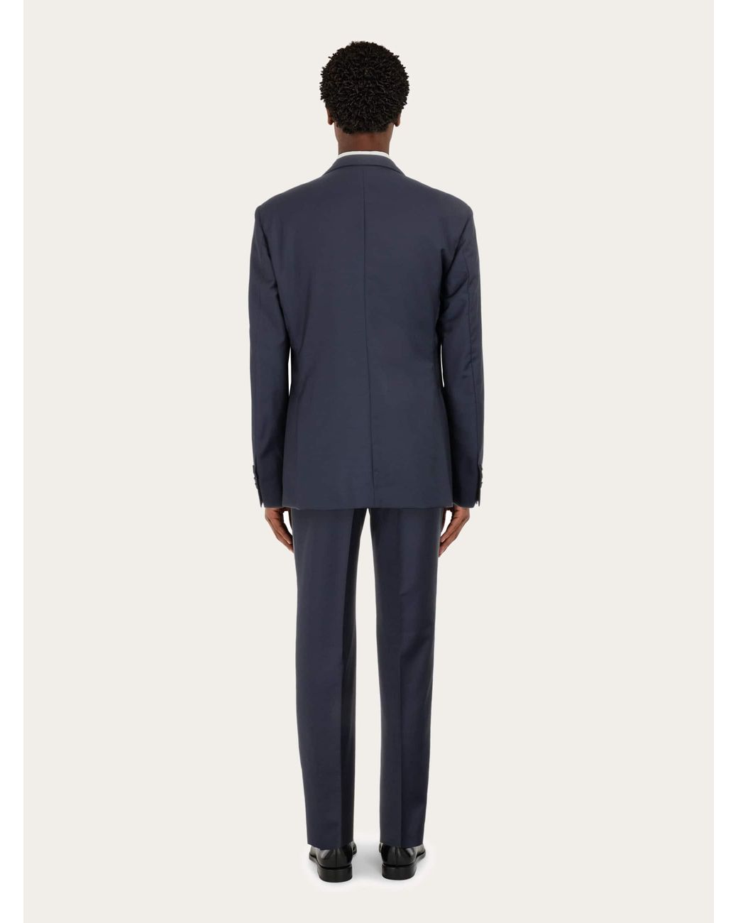 Ferragamo Blue Plain Suit for men