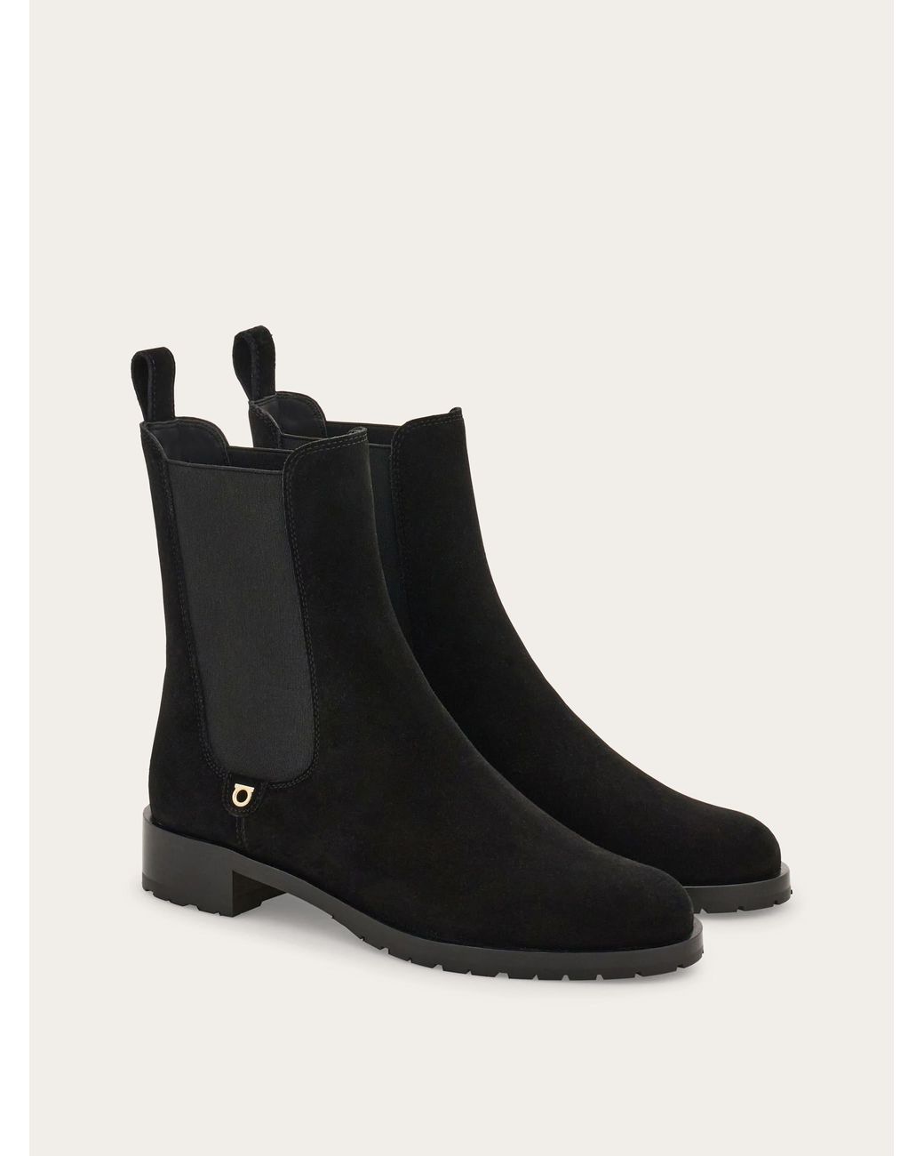Ferragamo Black Chelsea Boot