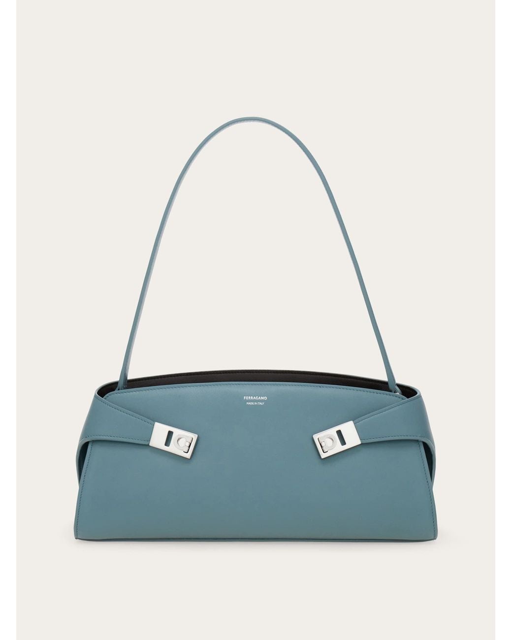 Ferragamo Blue Hug East-West Shoulder Bag