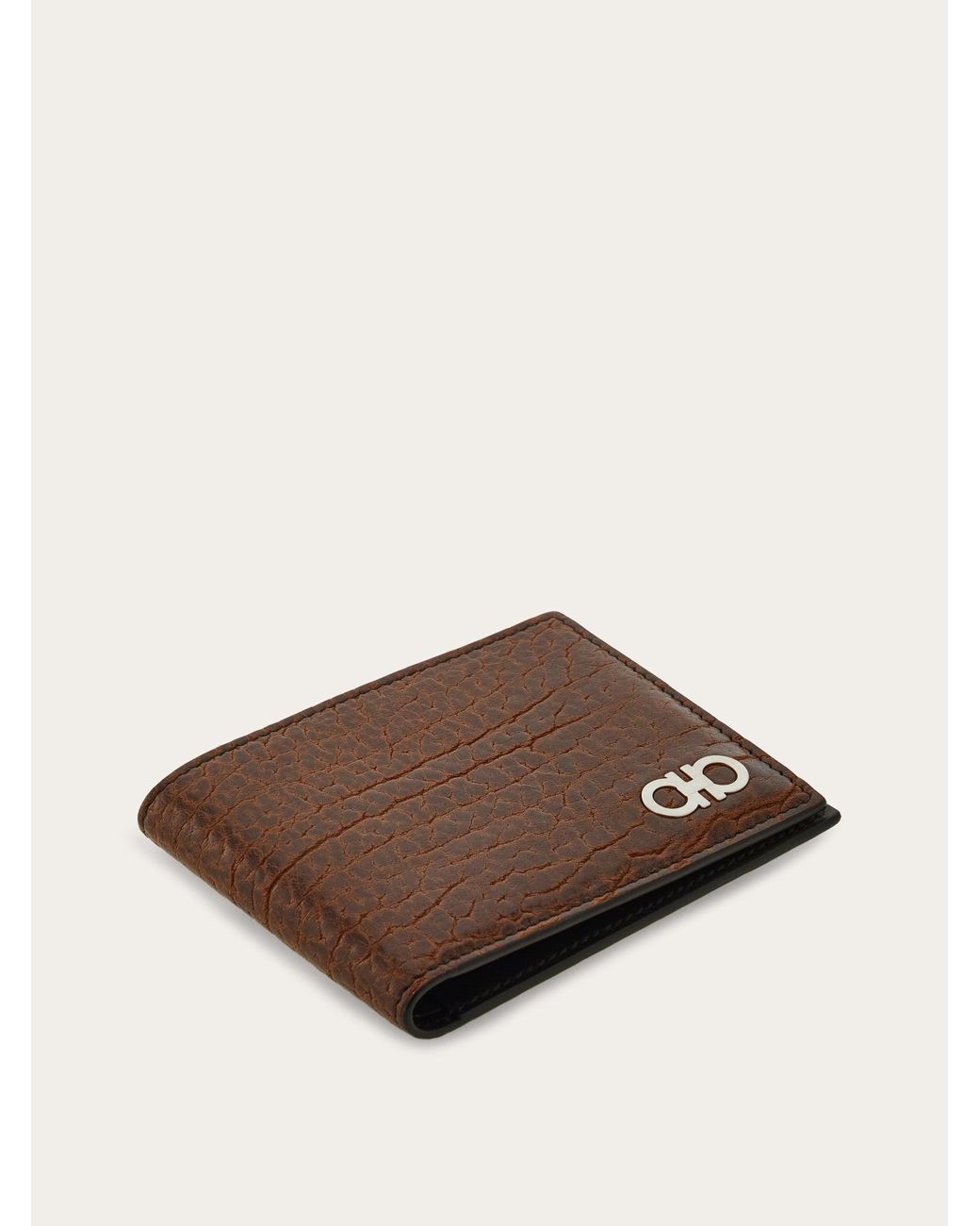 Ferragamo Brown Gancini Wallet for men