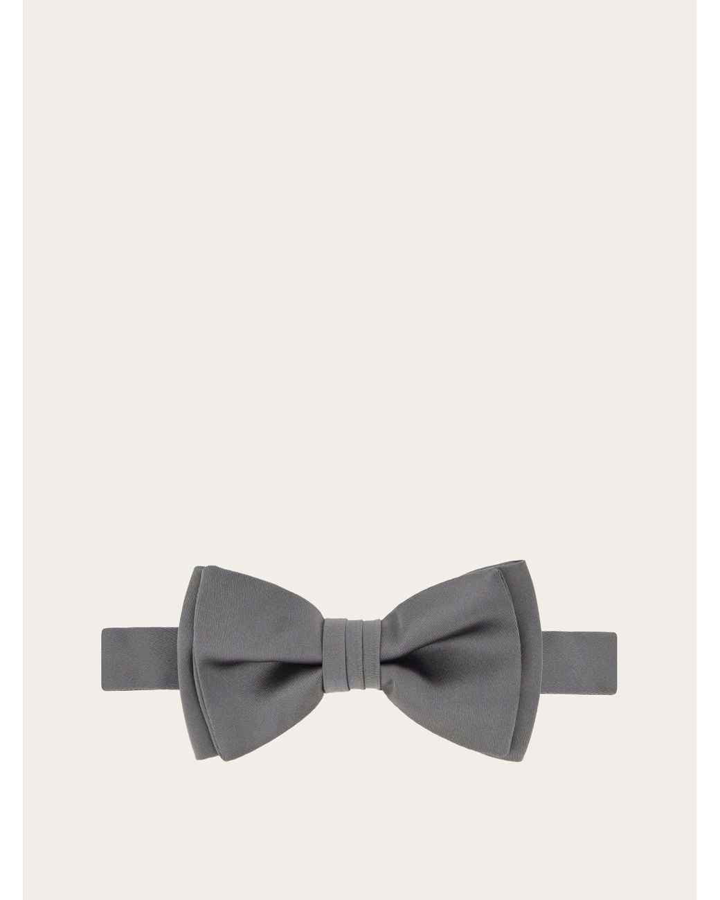 Ferragamo Gray Bow Tie for men