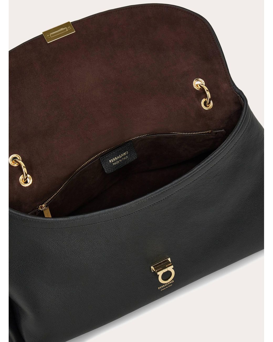 Ferragamo Black Sofia 2026 Shoulder Bag (L)