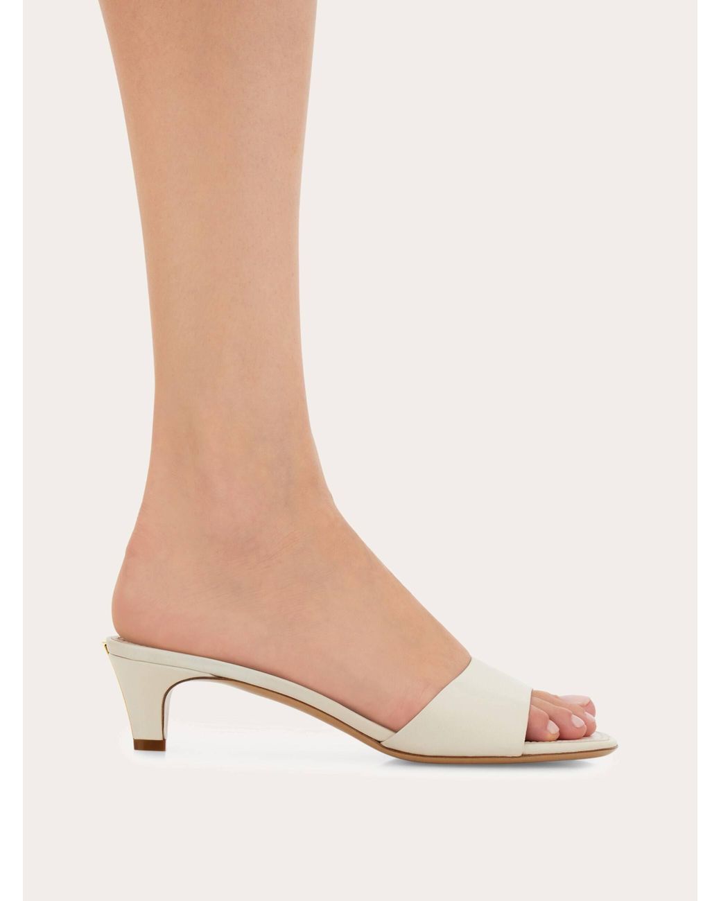 Ferragamo Natural Low Heeled Slide