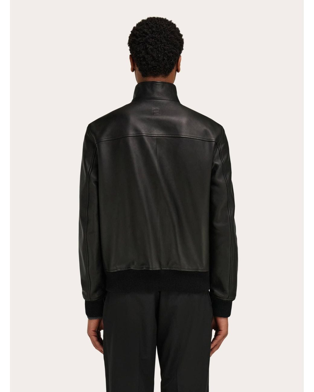 Ferragamo Black Reversible Nappa Blouson for men
