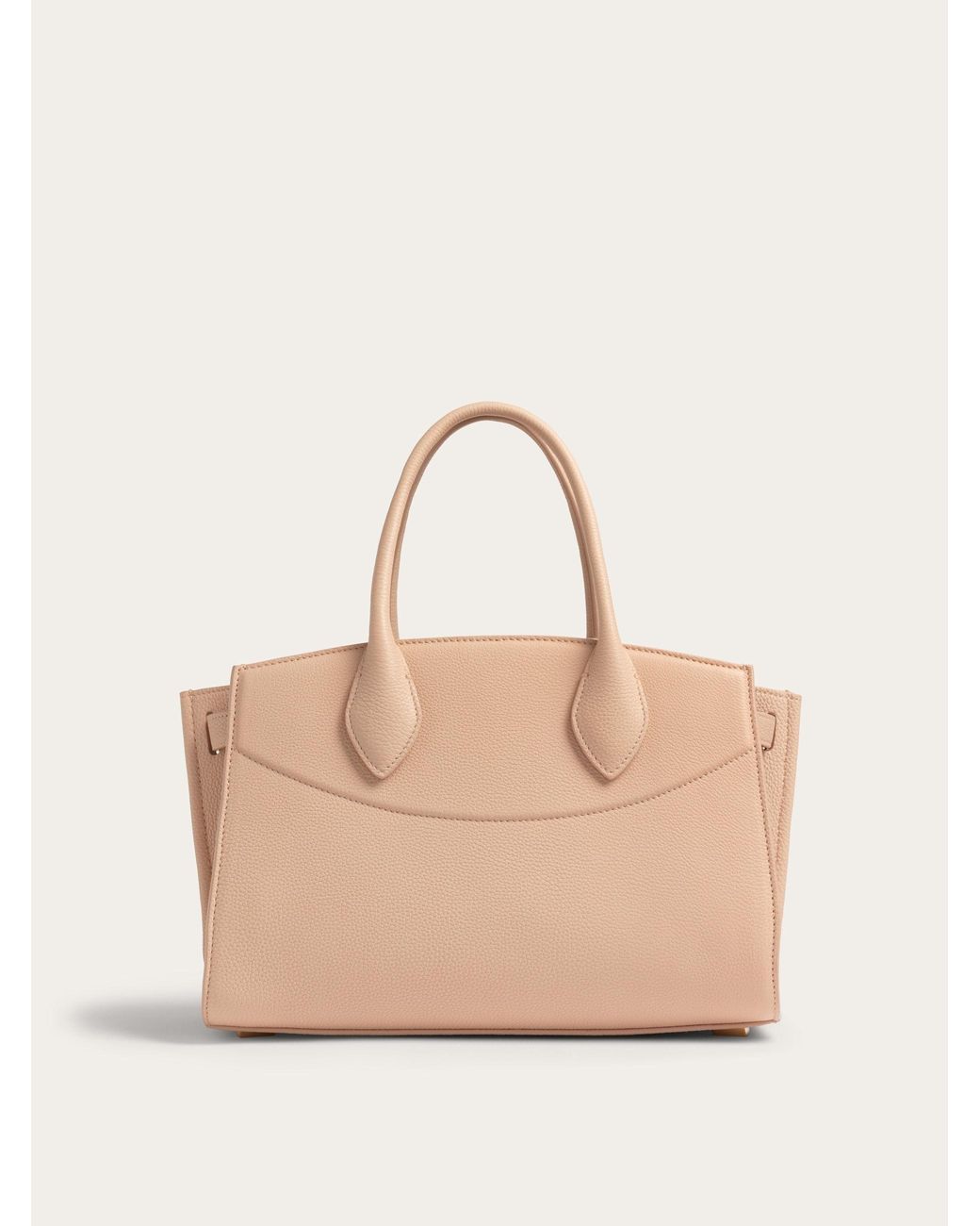 Ferragamo Natural New Studio Soft Bag (M)