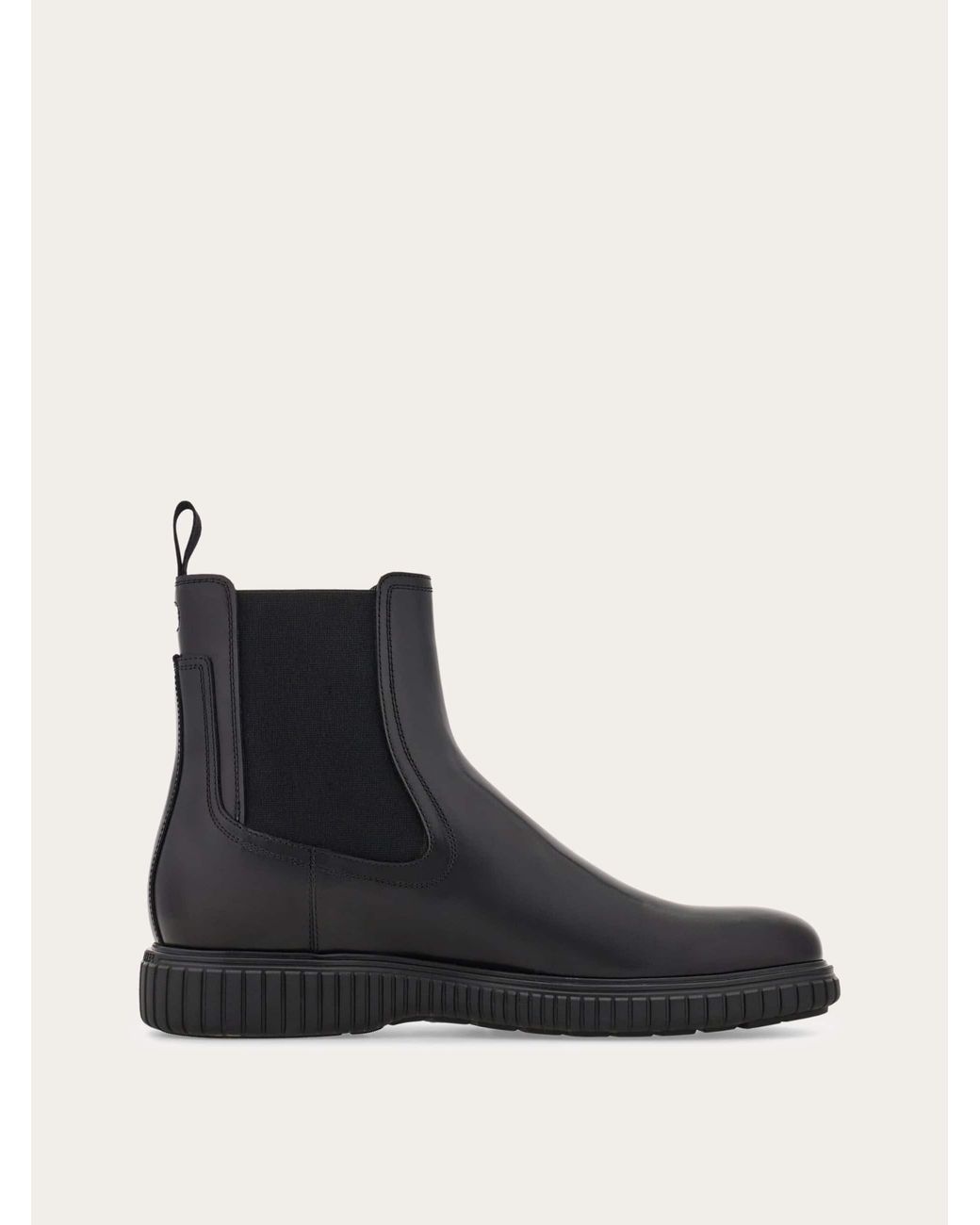 Ferragamo Black Chelsea Boot for men