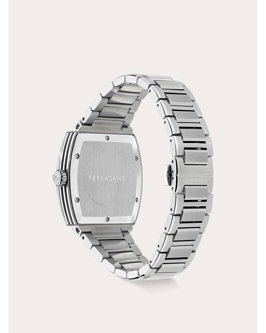 Ferragamo Blue F80 Tonneau 3H Watch for men