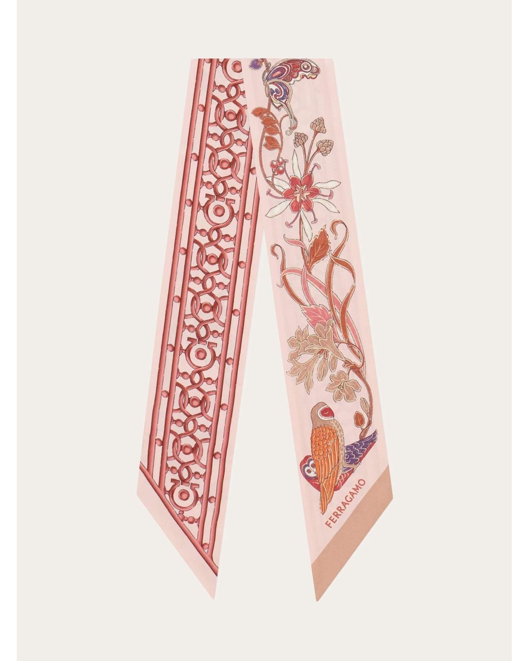Ferragamo Pink Liberty Print Mini Bandeau