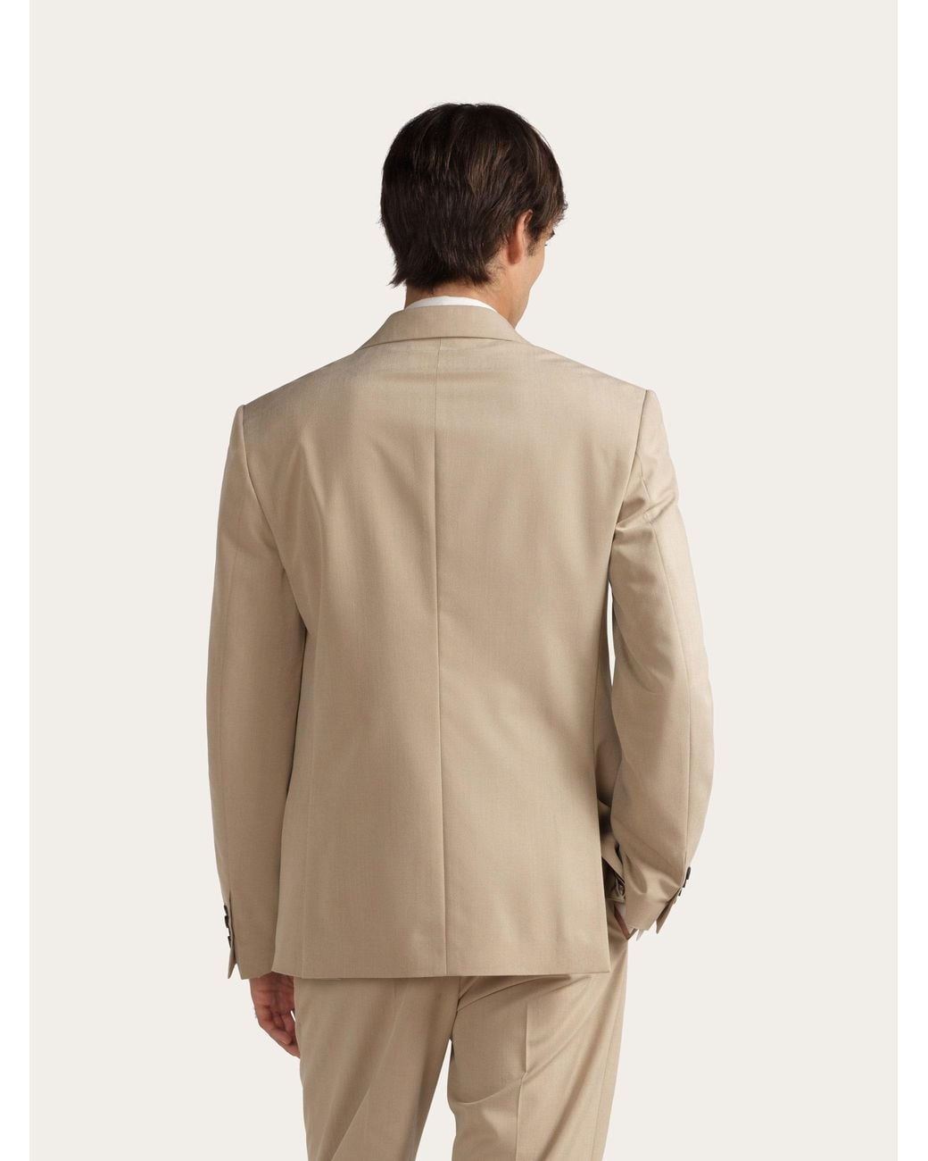 Ferragamo Natural Single Breasted Blazer for men