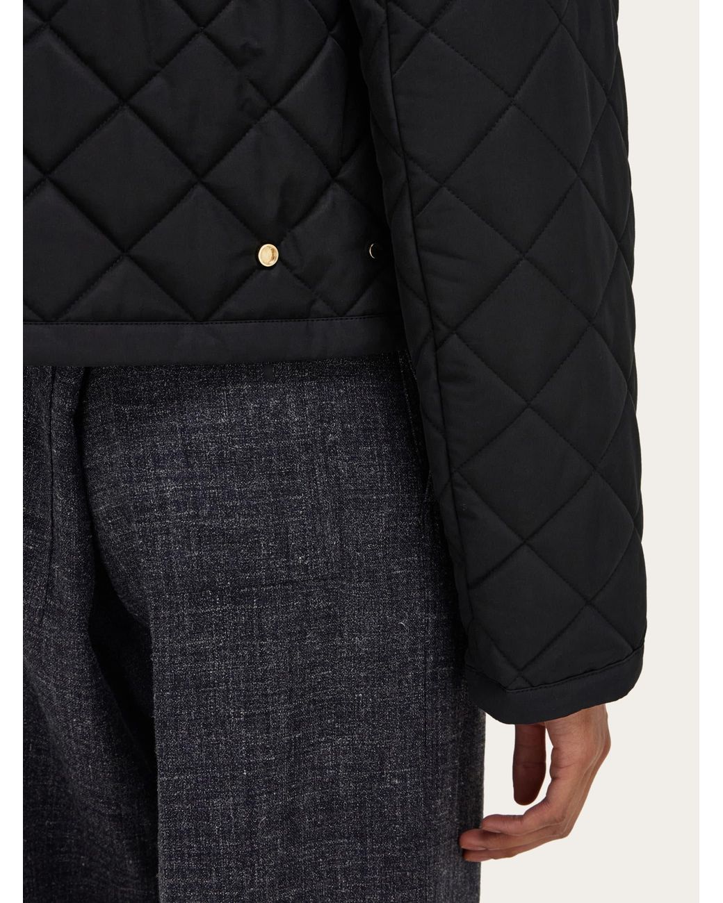 Ferragamo Blue Padded Blouson
