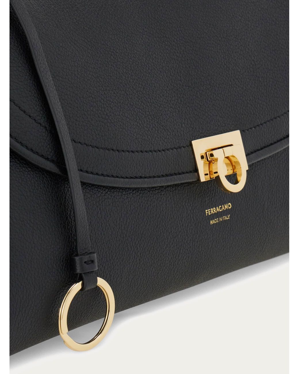 Ferragamo White Sofia 2026 Shoulder Bag (M)