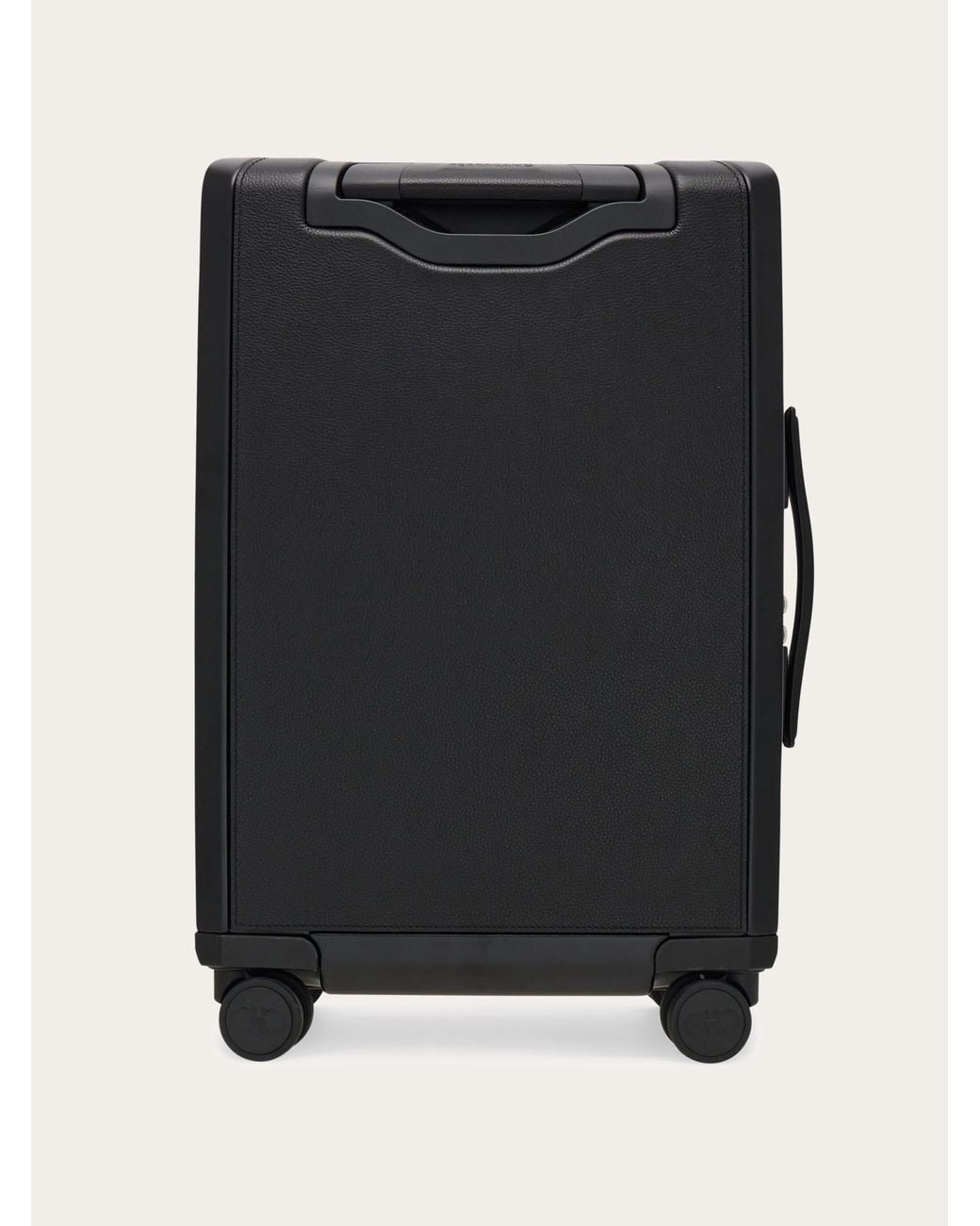 Ferragamo Black Embossed Monogram Hand Luggage for men