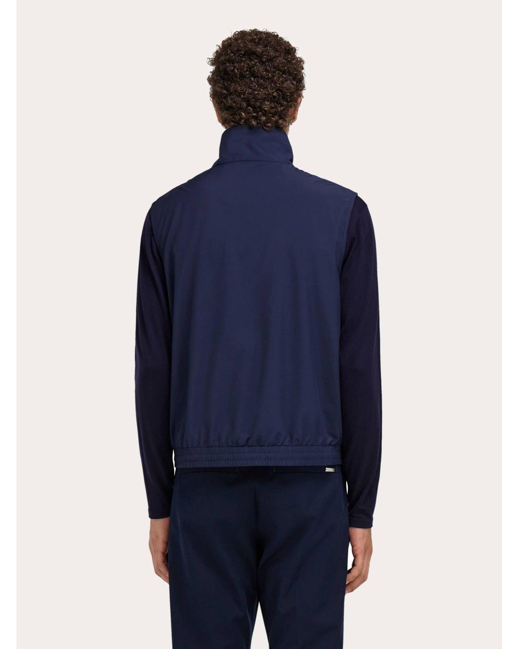 Ferragamo Blue Sporty Gilet for men
