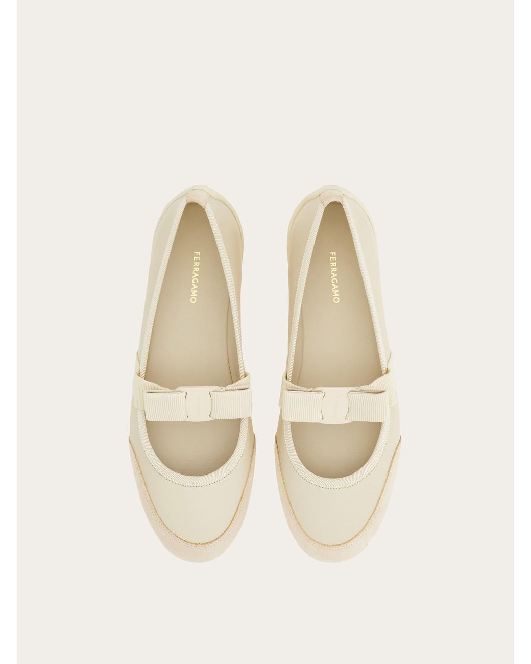 Ferragamo Natural Sporty Ballet Flat