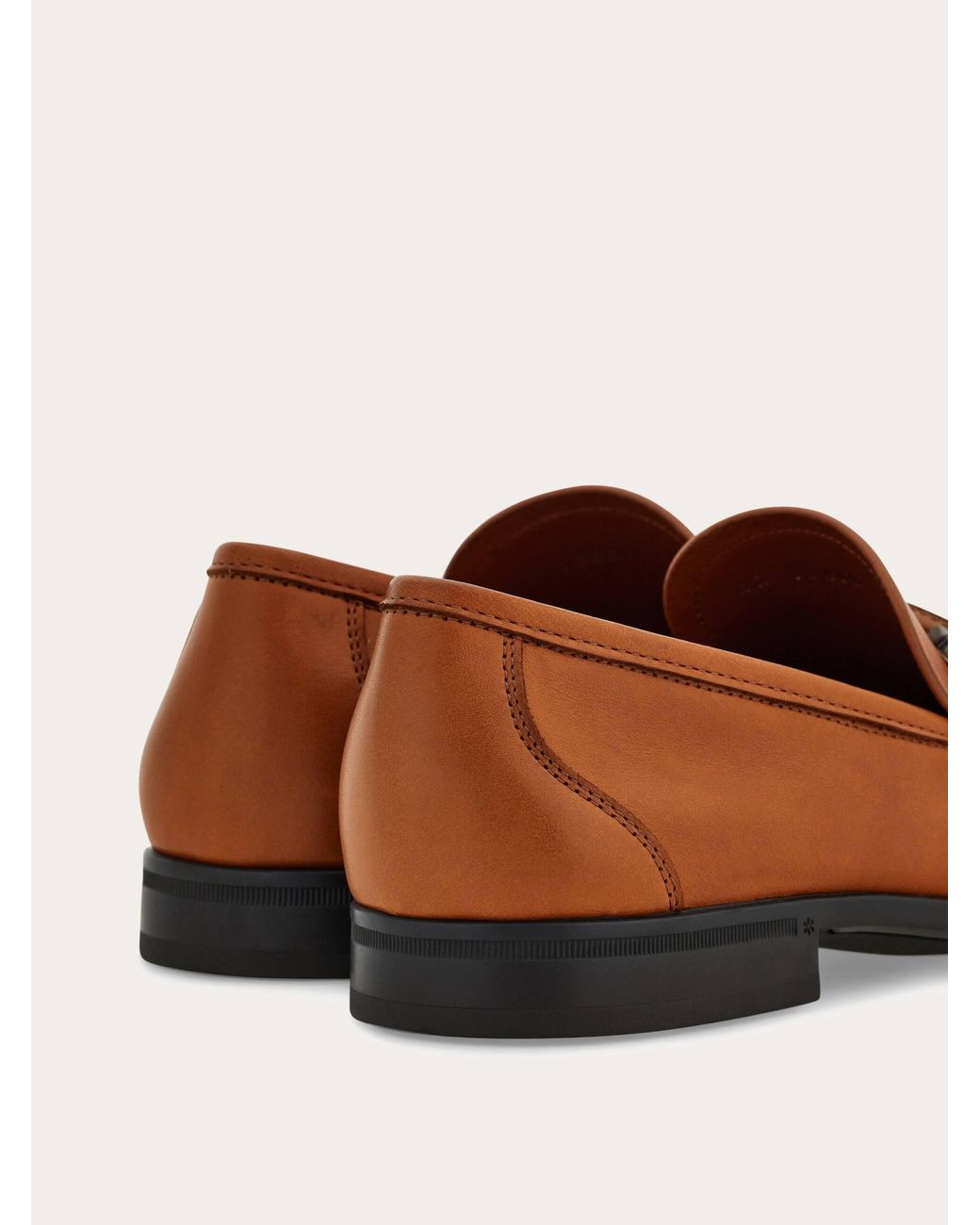 Ferragamo Brown Gancini Ornament Loafer for men