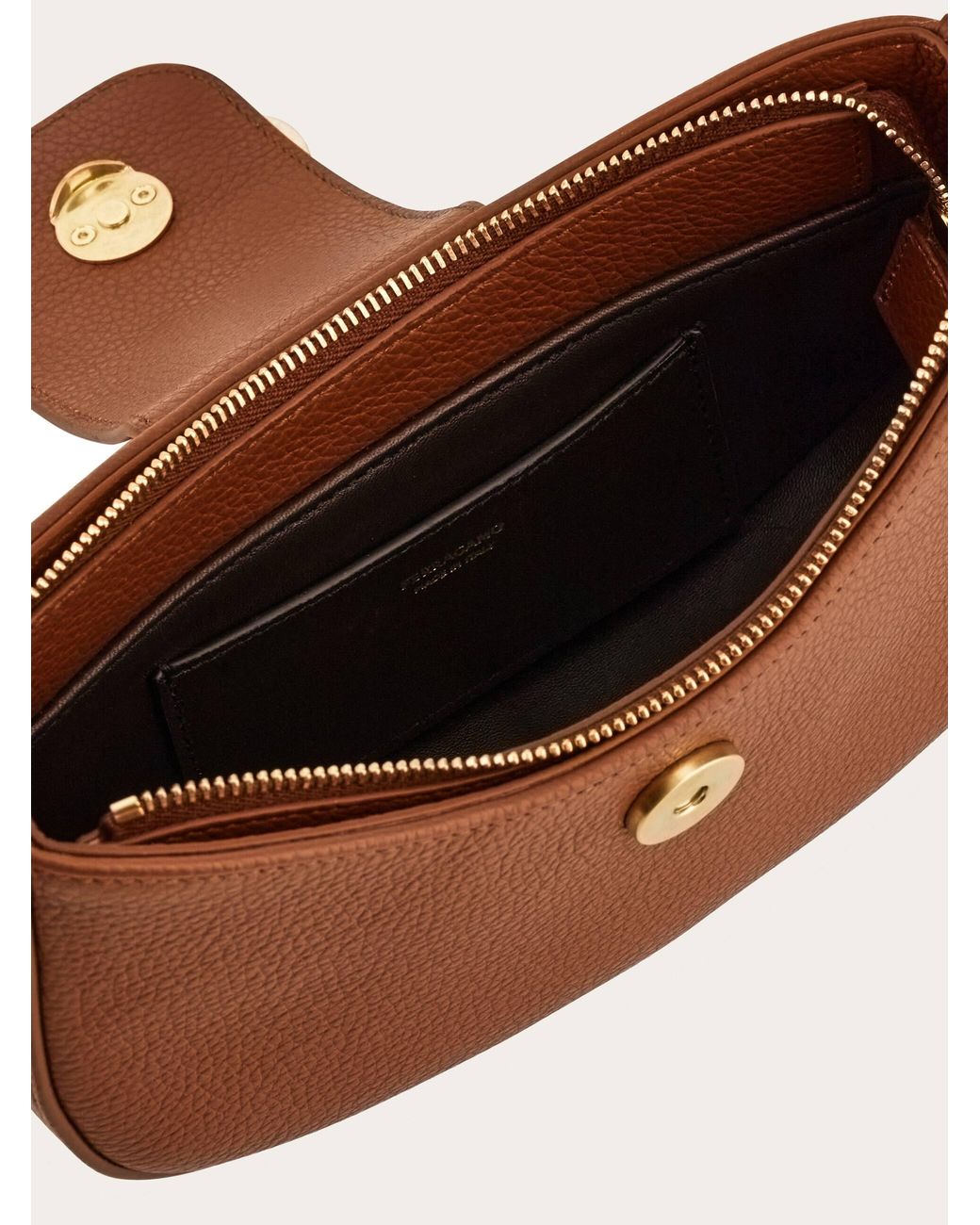 Ferragamo White Double Gancini Mini Shoulder Bag