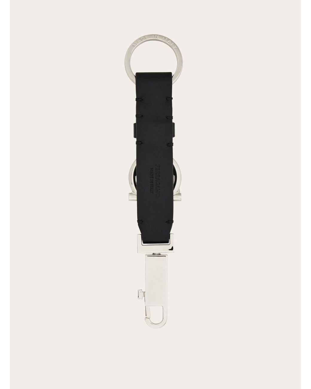 Ferragamo Natural Gancini Key Ring for men