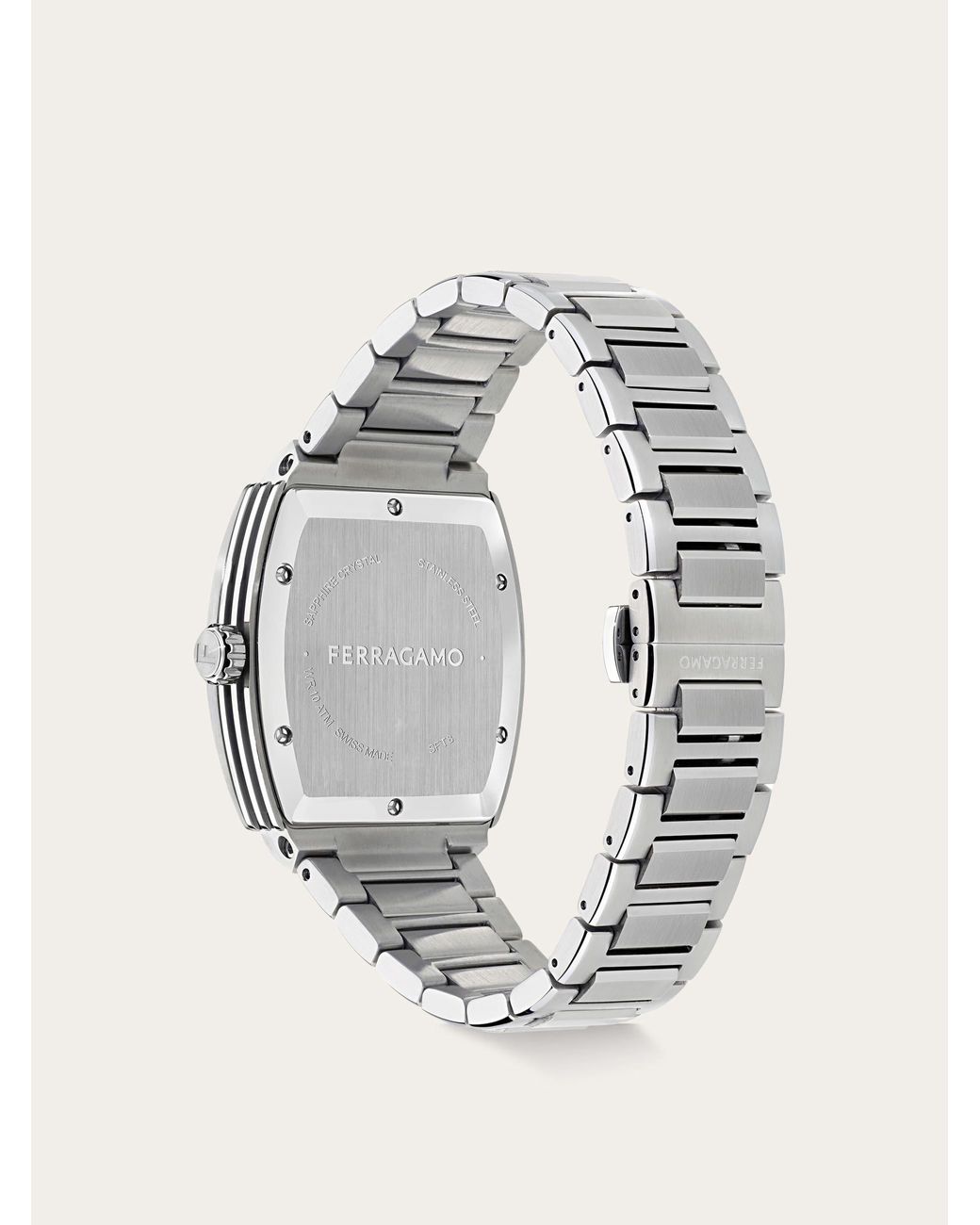 Ferragamo Blue F80 Tonneau 3H Watch for men