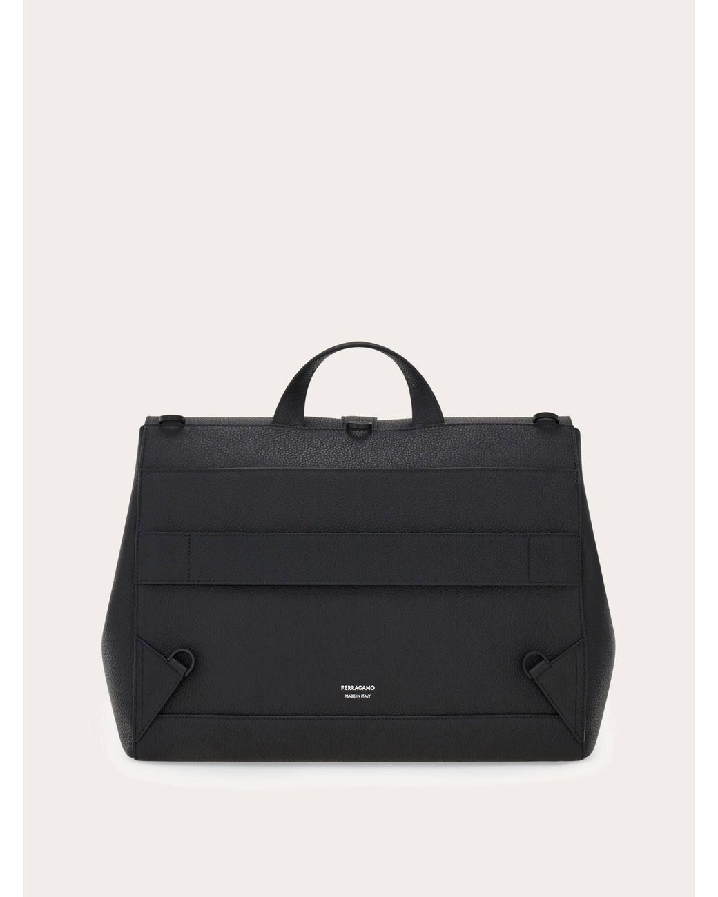Ferragamo Black Hug Buckle 3-In-1 Bag for men