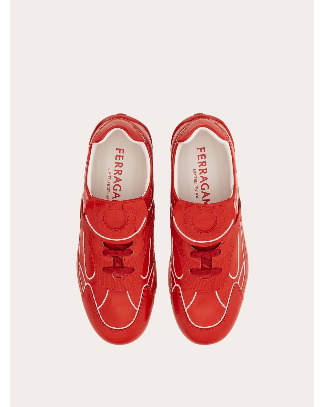 Ferragamo Red Low-Top Sneaker for men