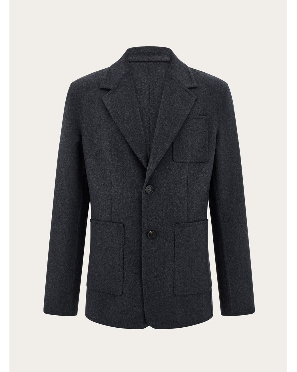 Ferragamo Blue Single Breasted Blazer for men