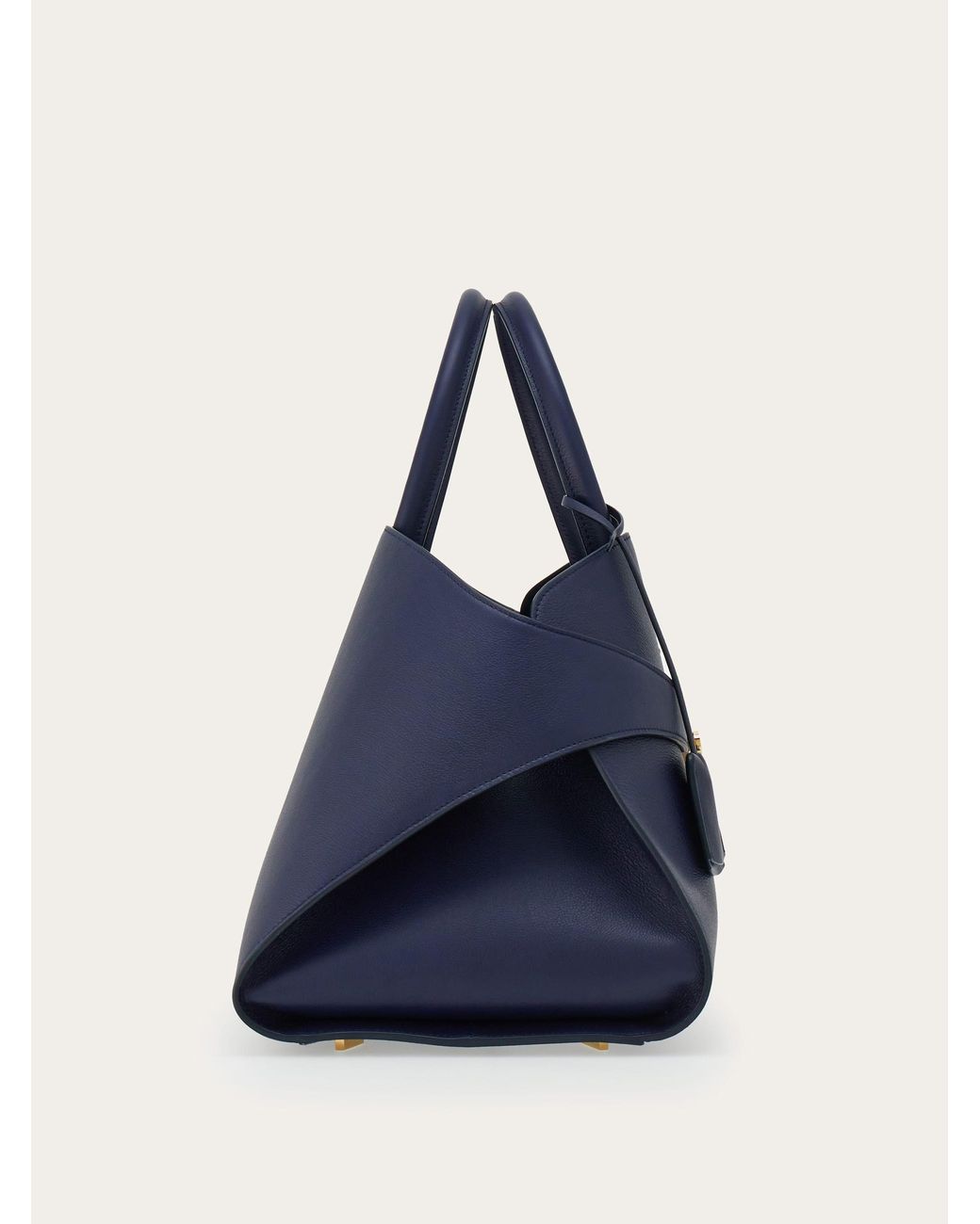 Ferragamo Blue Hug Handbag (L)